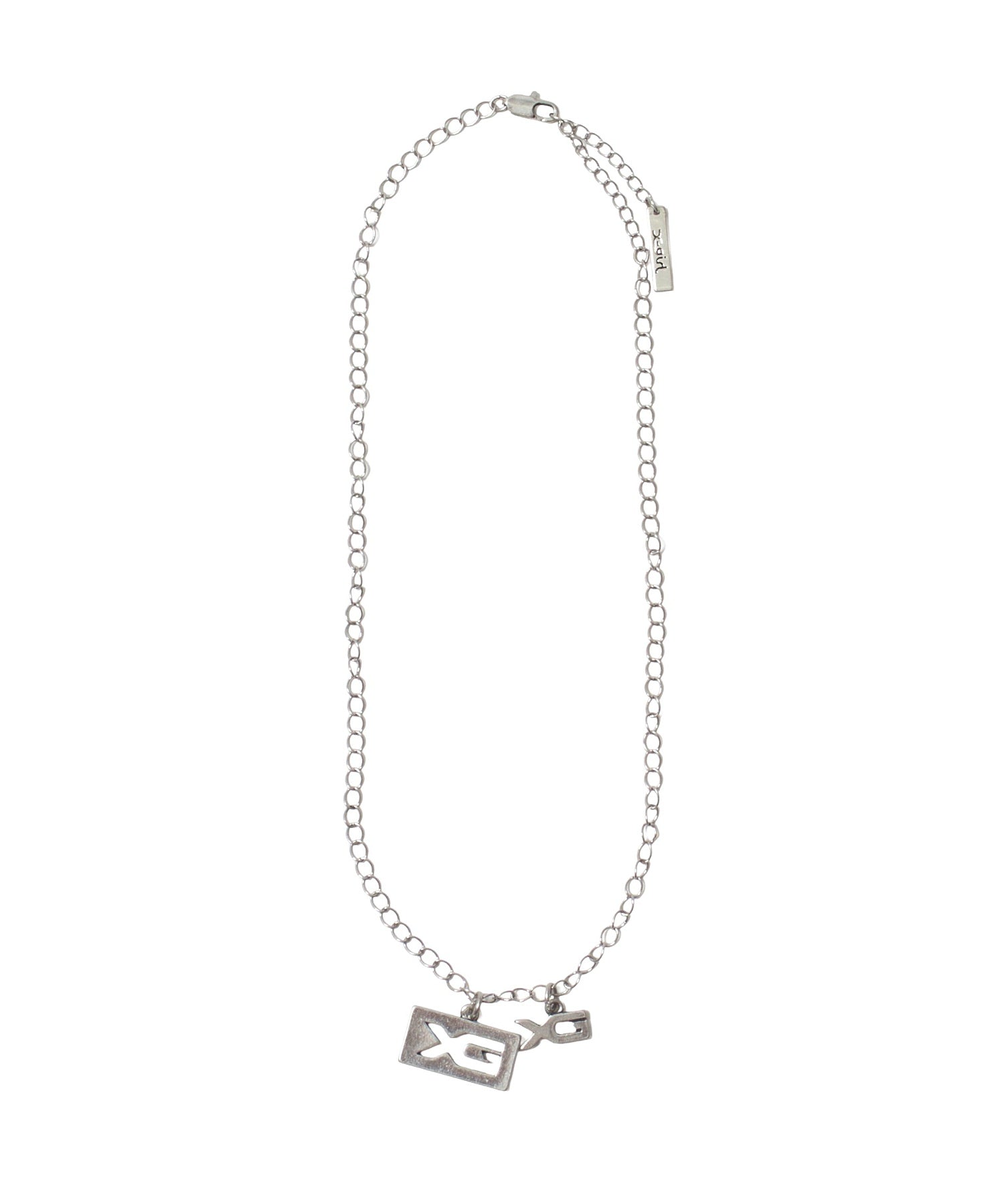 INSET LOGO PLATE NECKLACE
