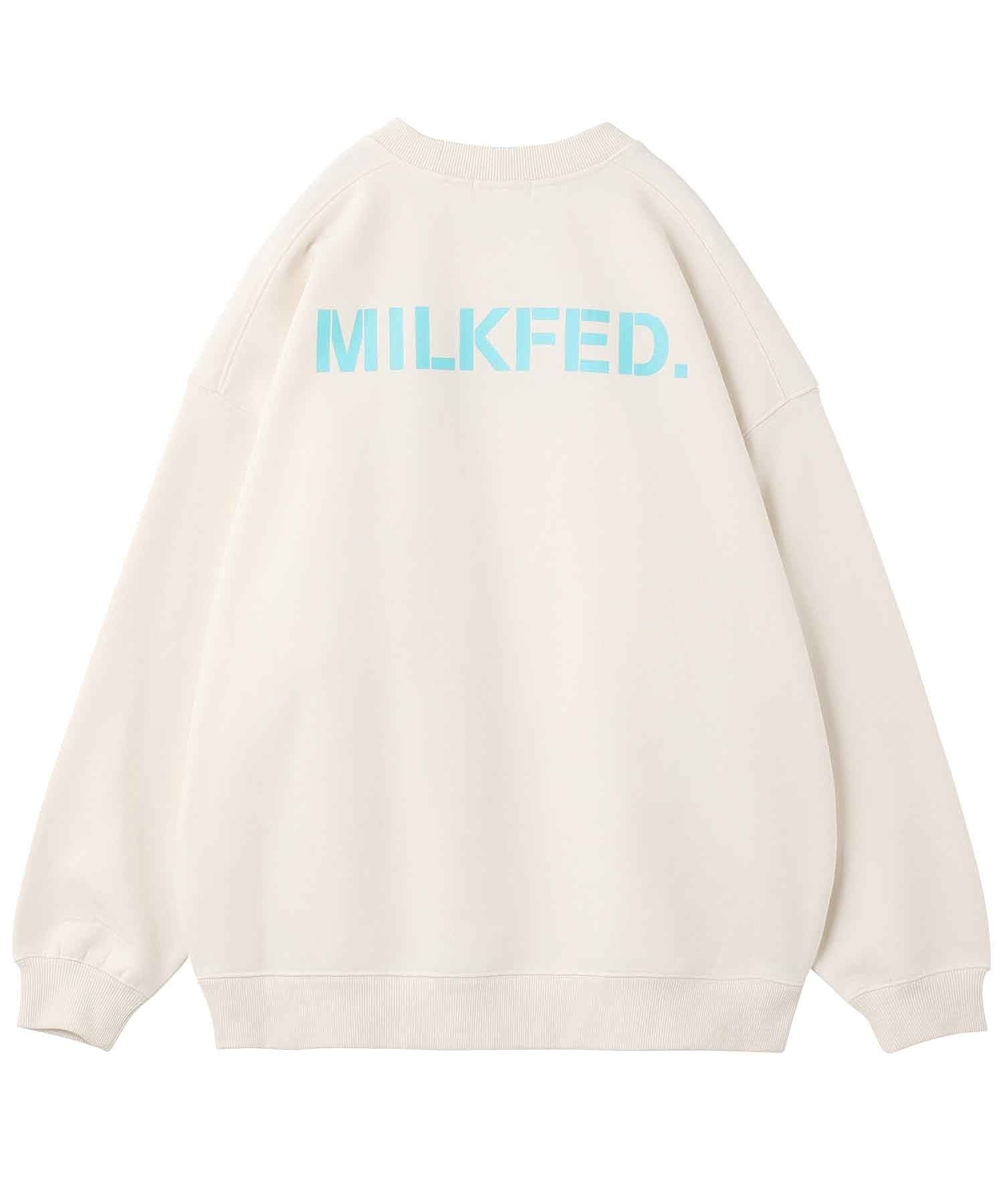 EMBROIDERED BAR BIG SWEAT TOP LIMITED COLOR MILKFED.