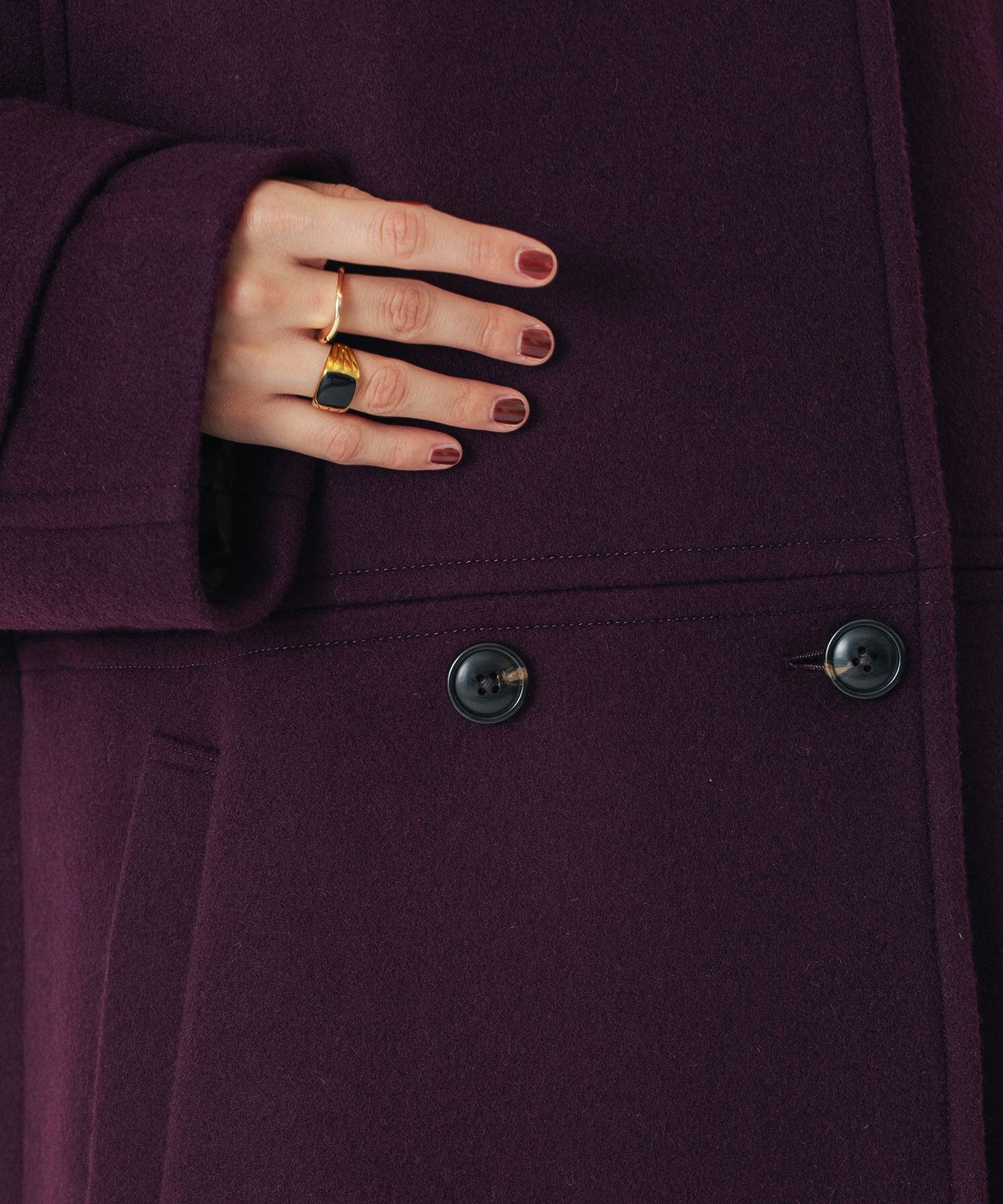 STAND COLLAR COAT