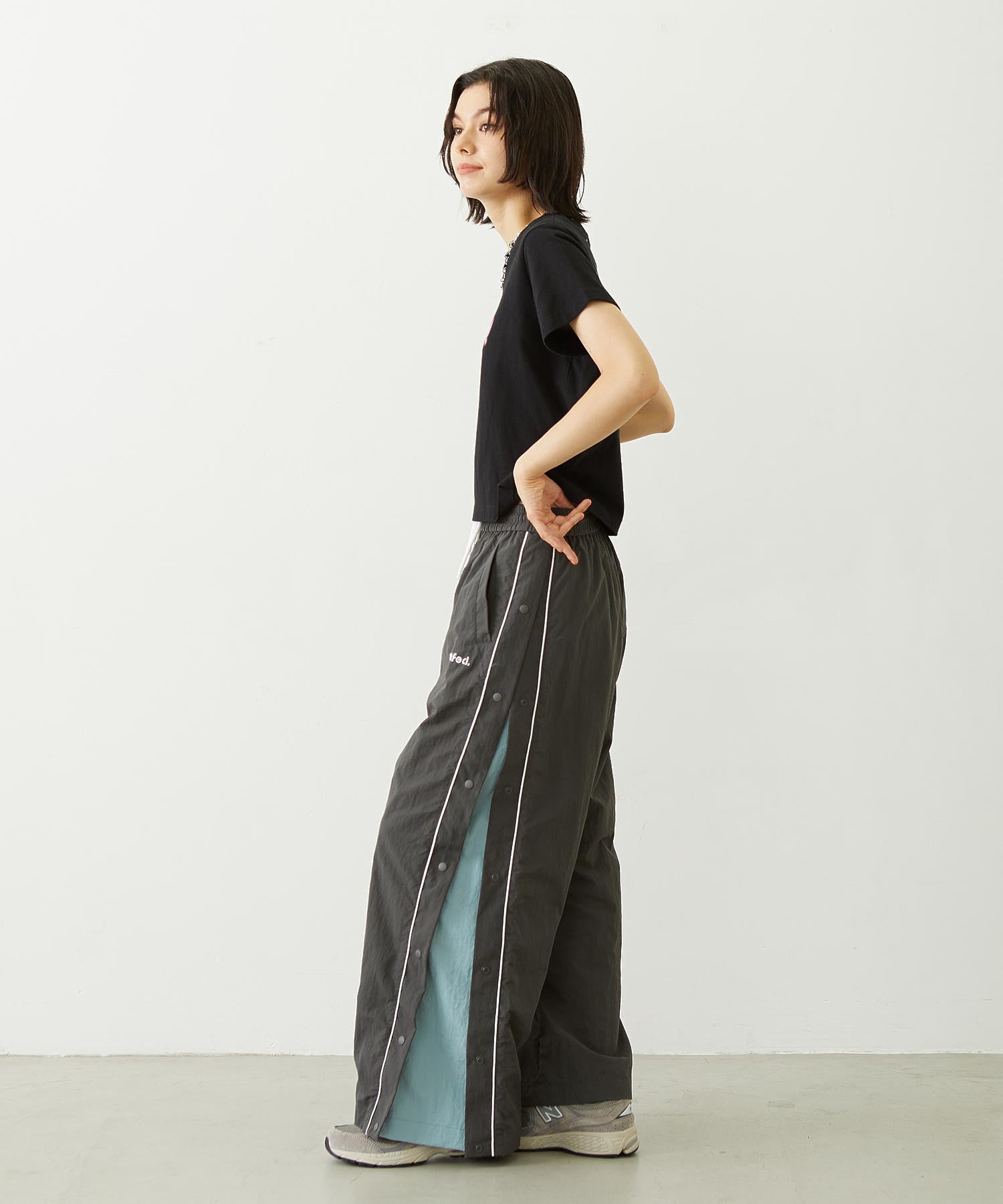 CUTOUT LOGO TRACK PANTS