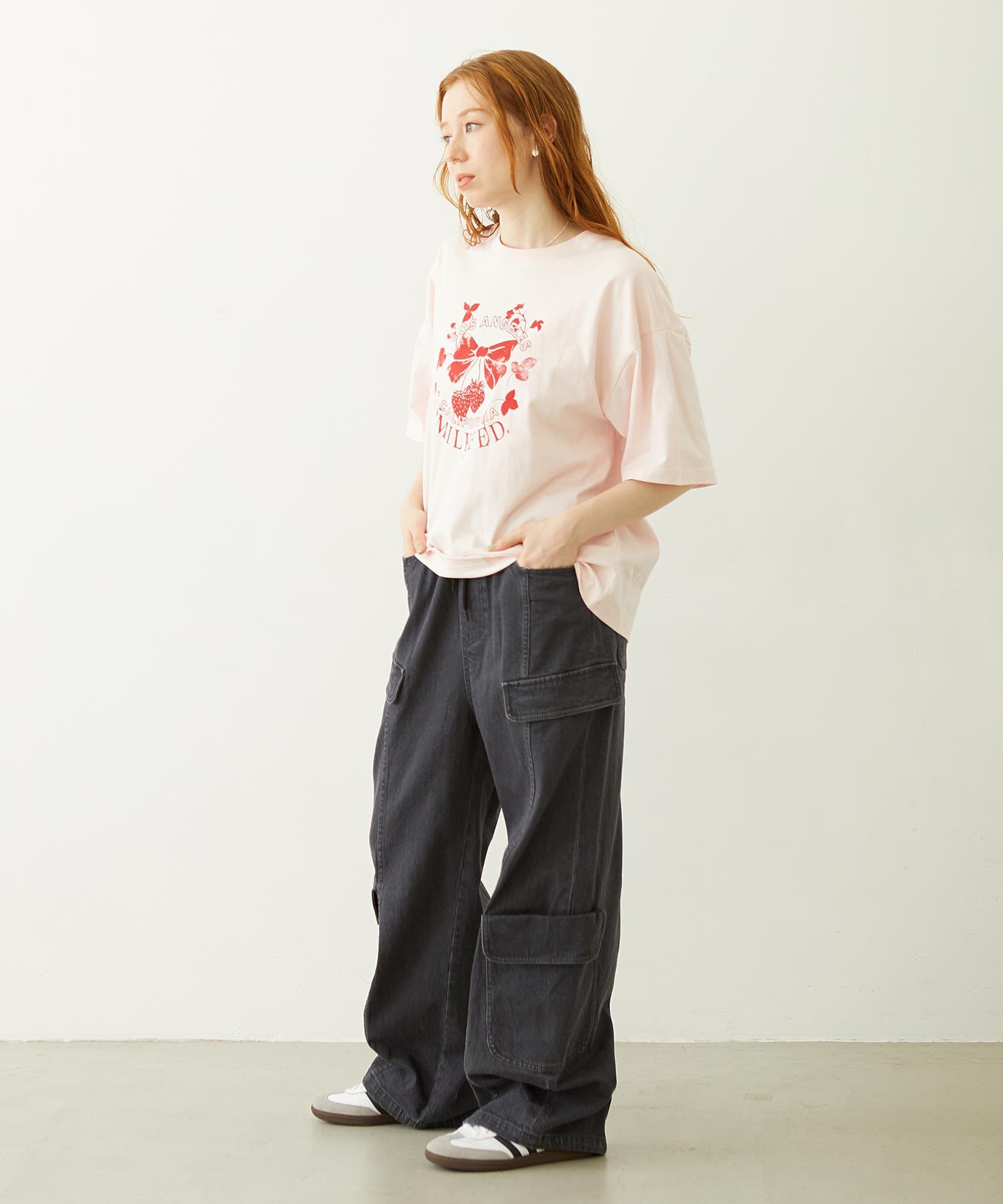 WATERCOLOR STRAWBERRY WIDE S/S TEE