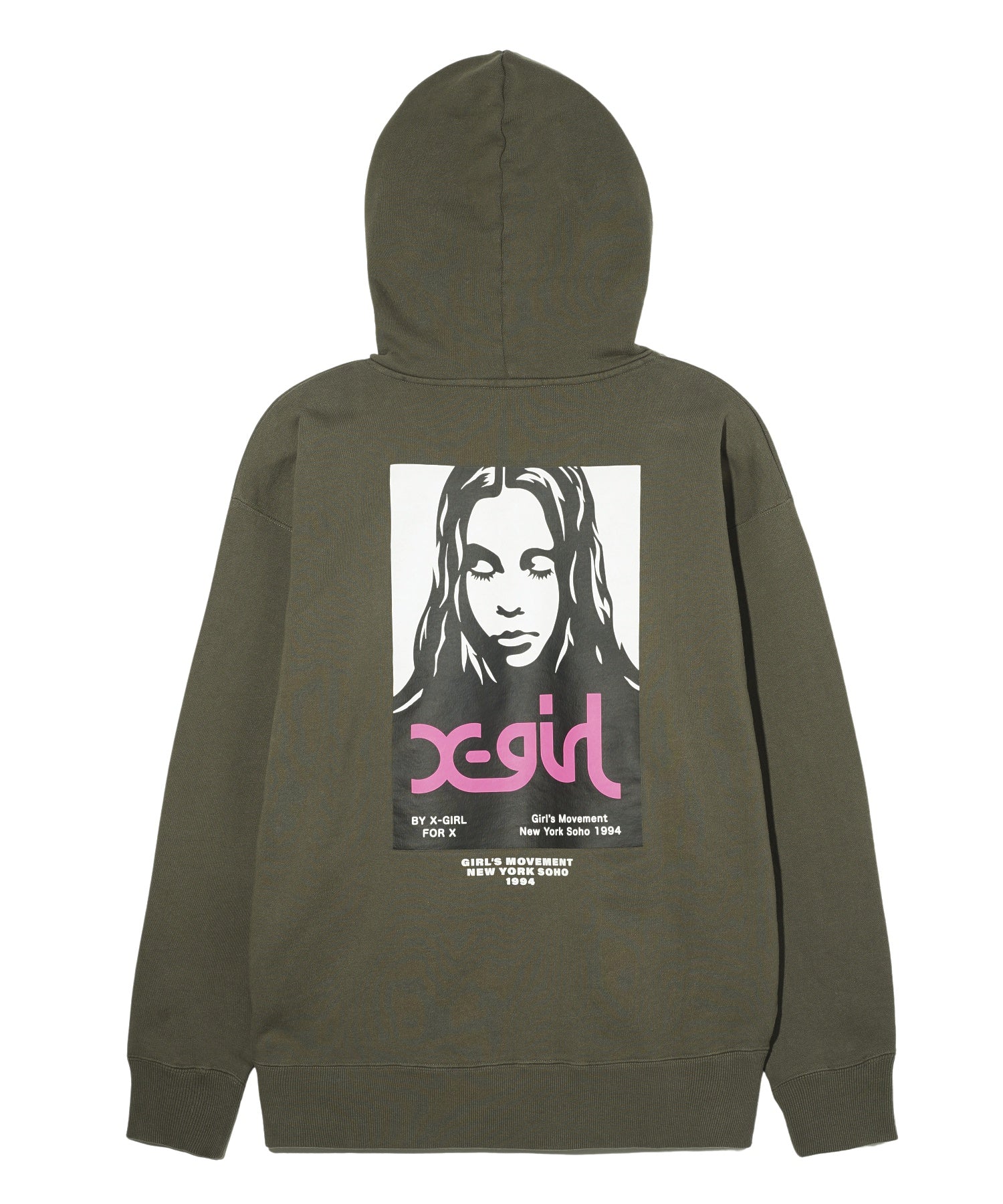 X-girl FACE POSTER SWEAT HOODIE