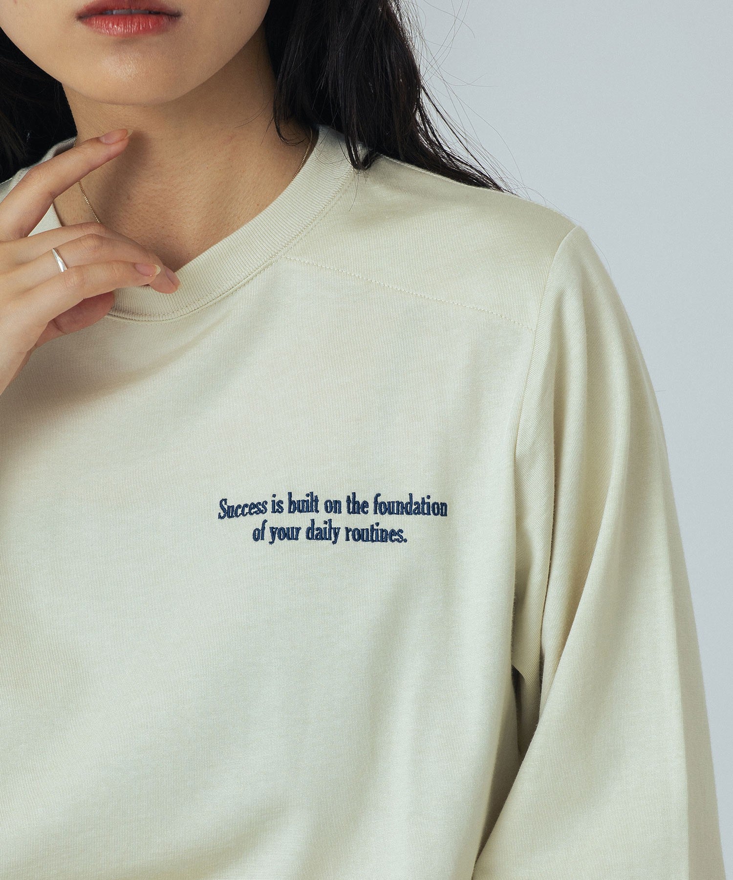 CREOLME/EMBROIDERY H/S TEE