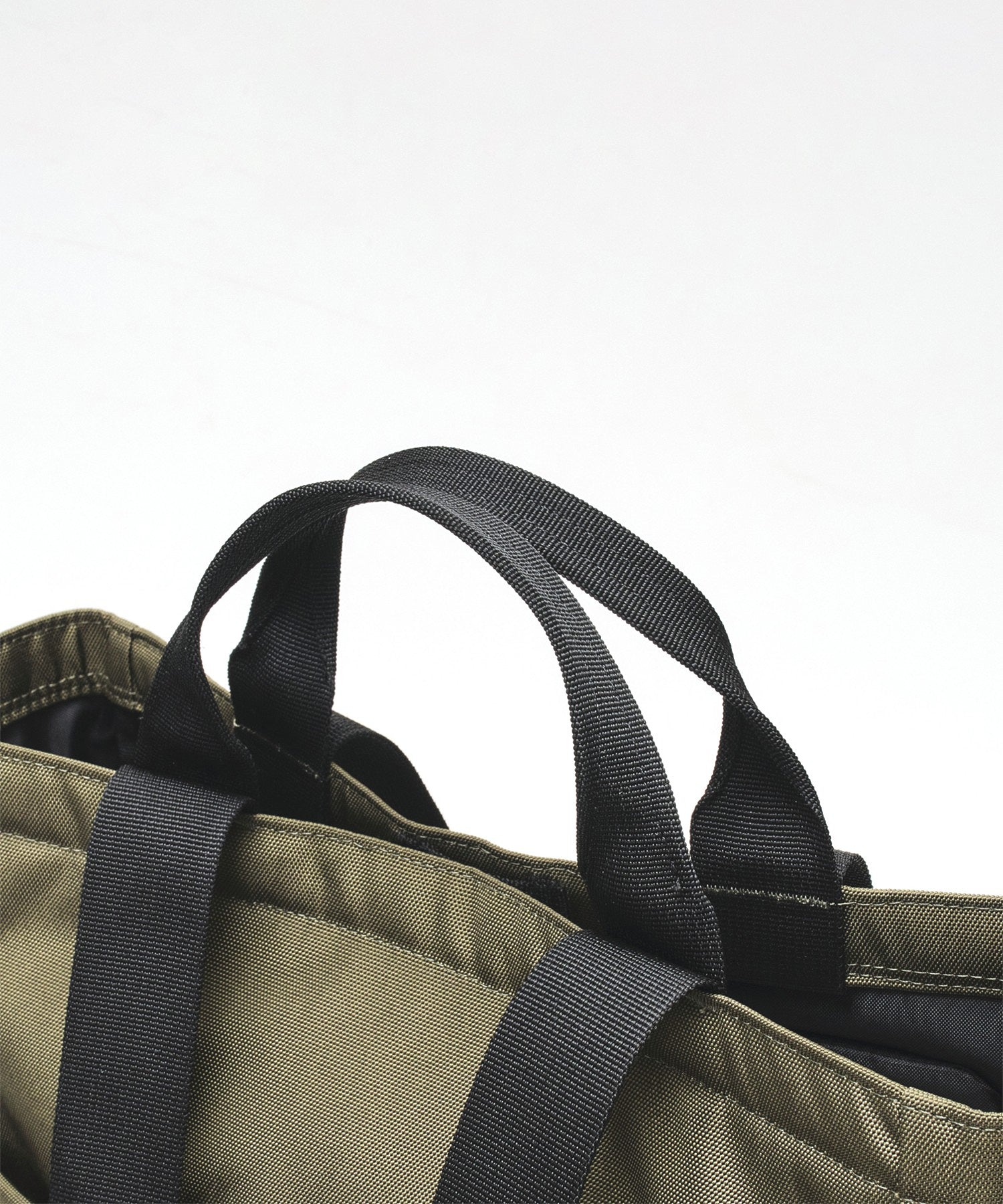 Grid 2-Way Tote Bag - Olive