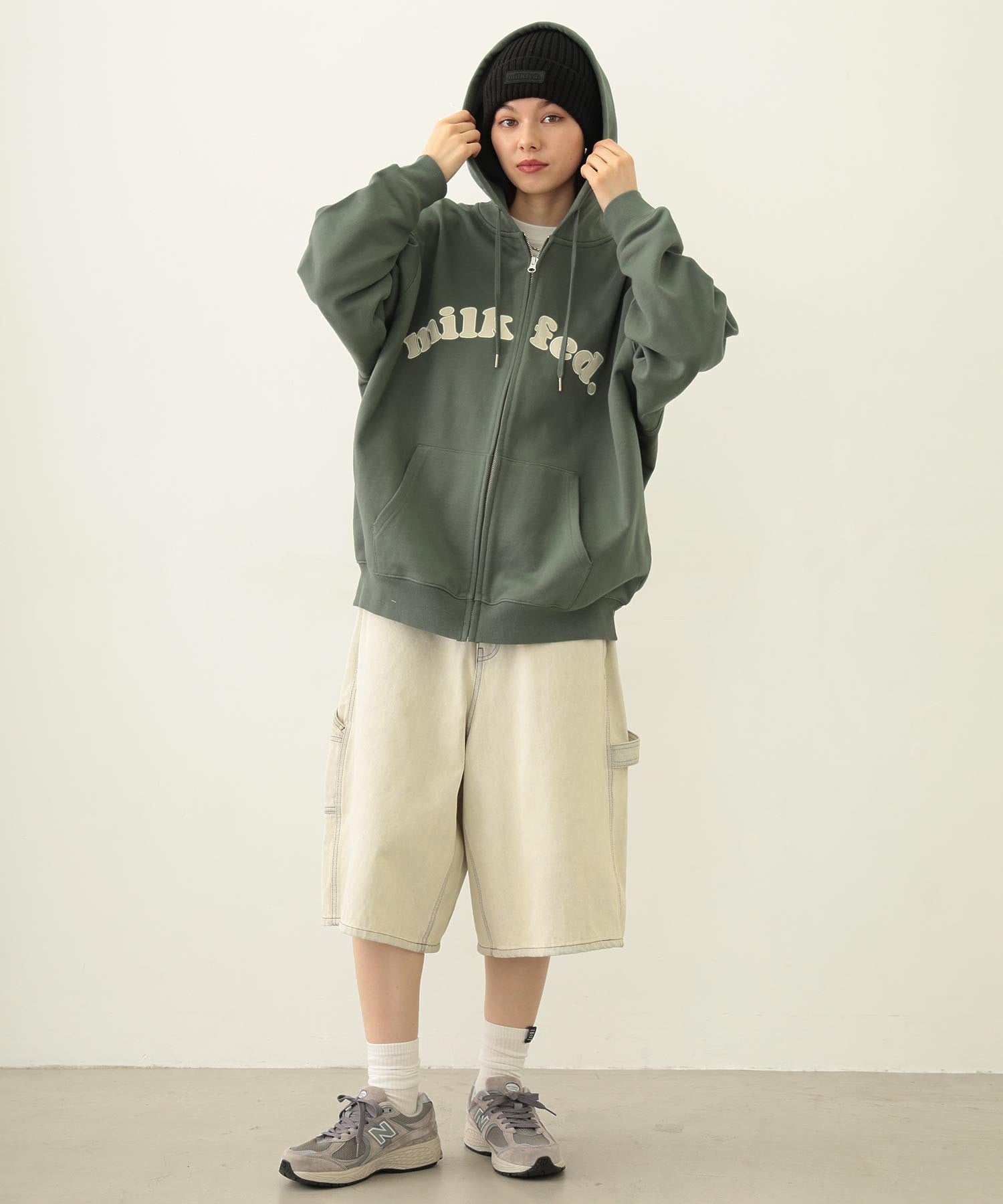 RUBBER PATCH KNIT CAP