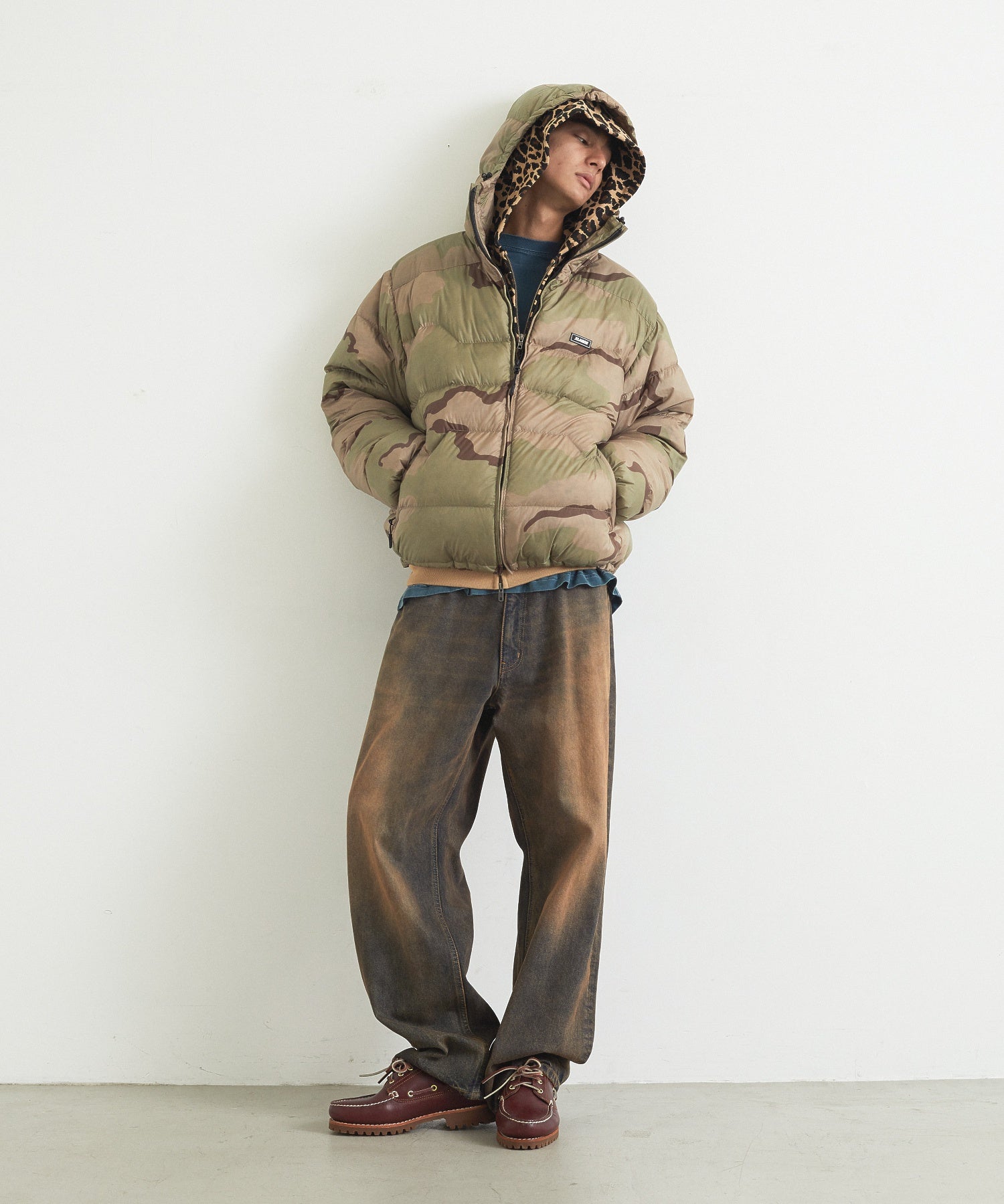 FADED DENIM PANTS