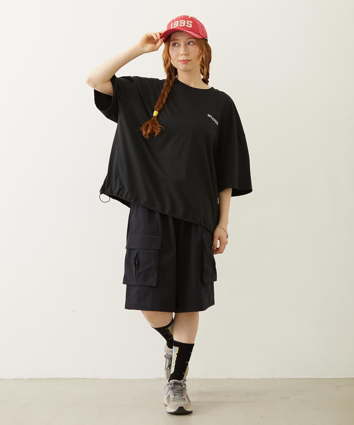 MILKFED. DRAWSTRING BIG S/S TEE