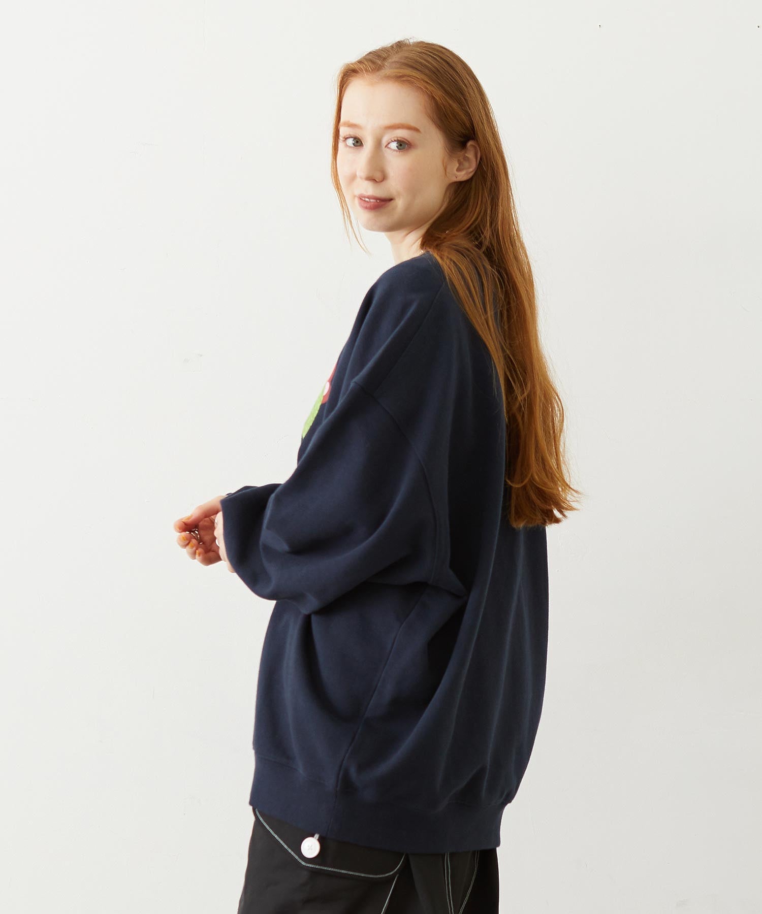 CHERRY LOGO SWEAT TOP