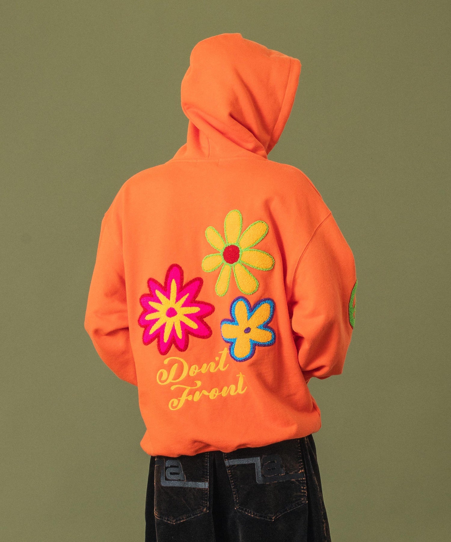 FLOWER PULLOVER HOODED SWEAT