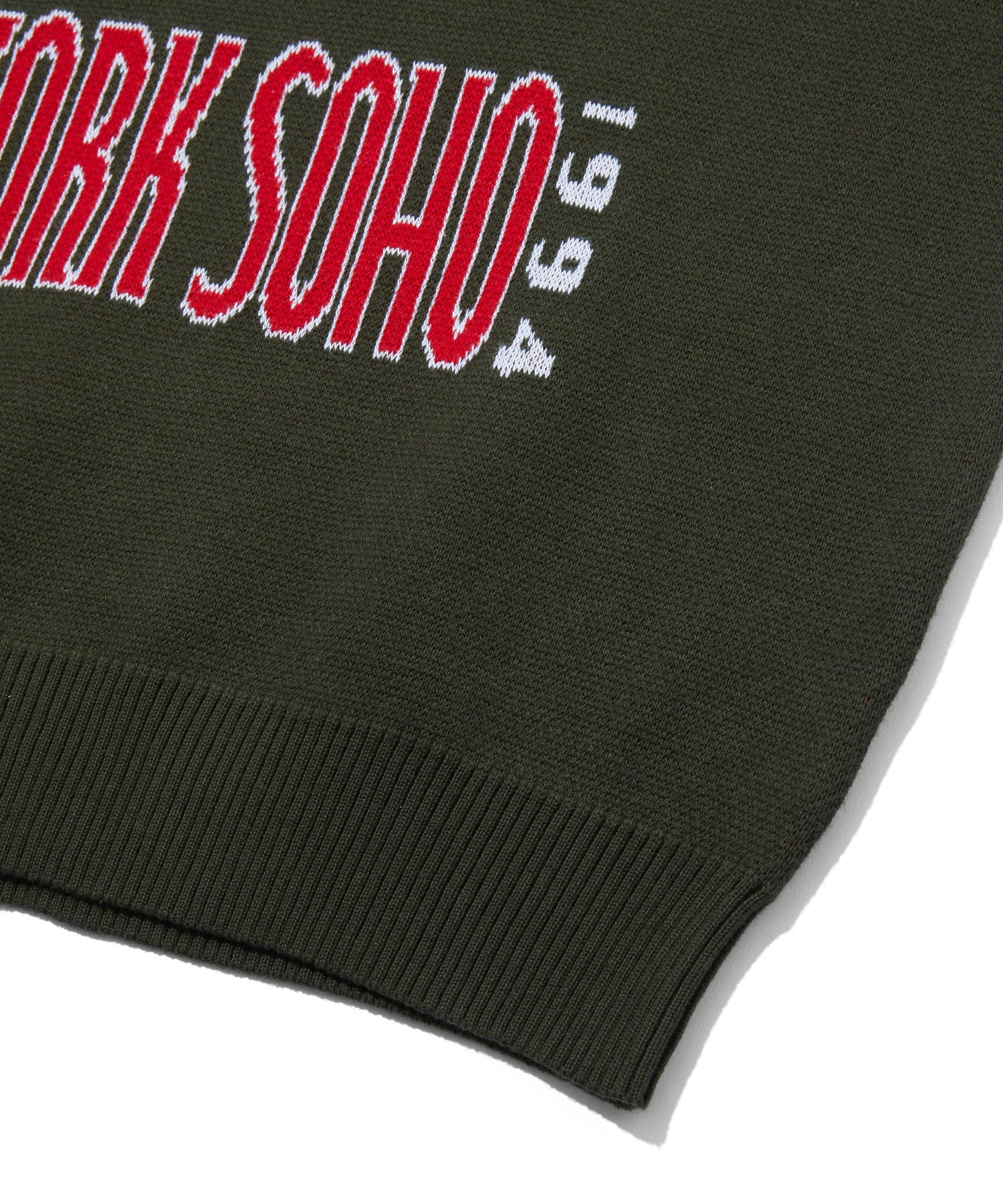 WORLD LOGO JACQUARD KNIT TOP