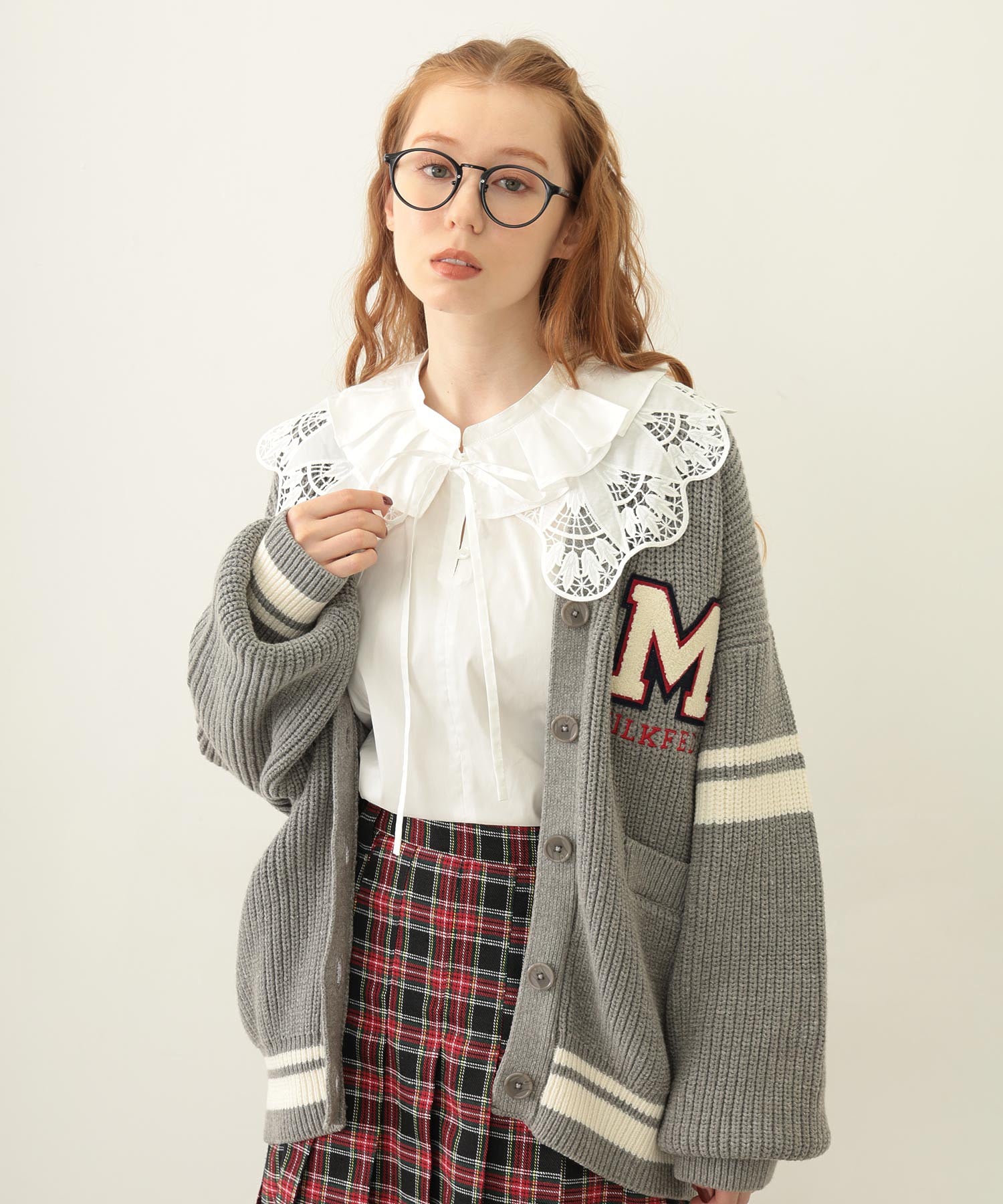 MULTI RUFFLE COLLAR BLOUSE