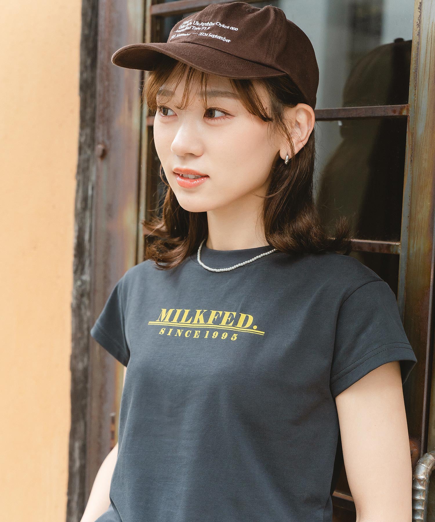 LINE LOGO FRENCH SLEEVE TOP