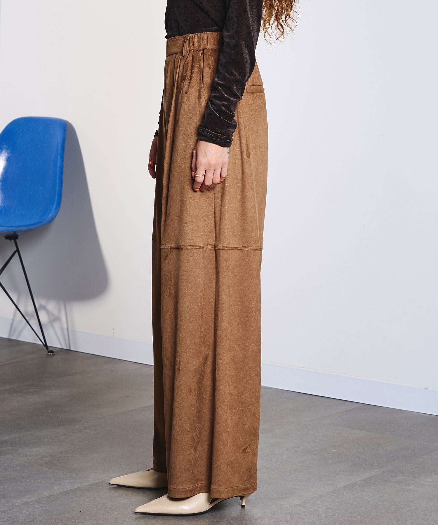 FAUX SUEDE PANTS