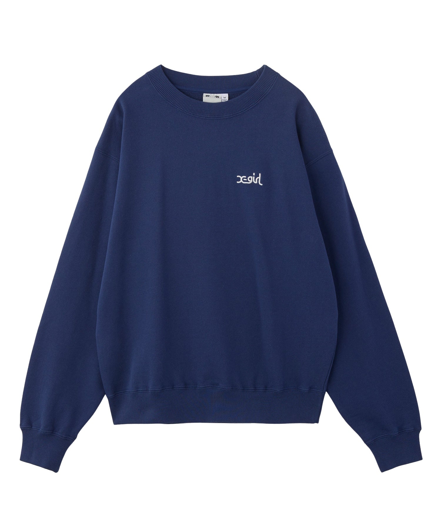 FACE PATCH AND LOGO CREWNECK SWEAT TOP