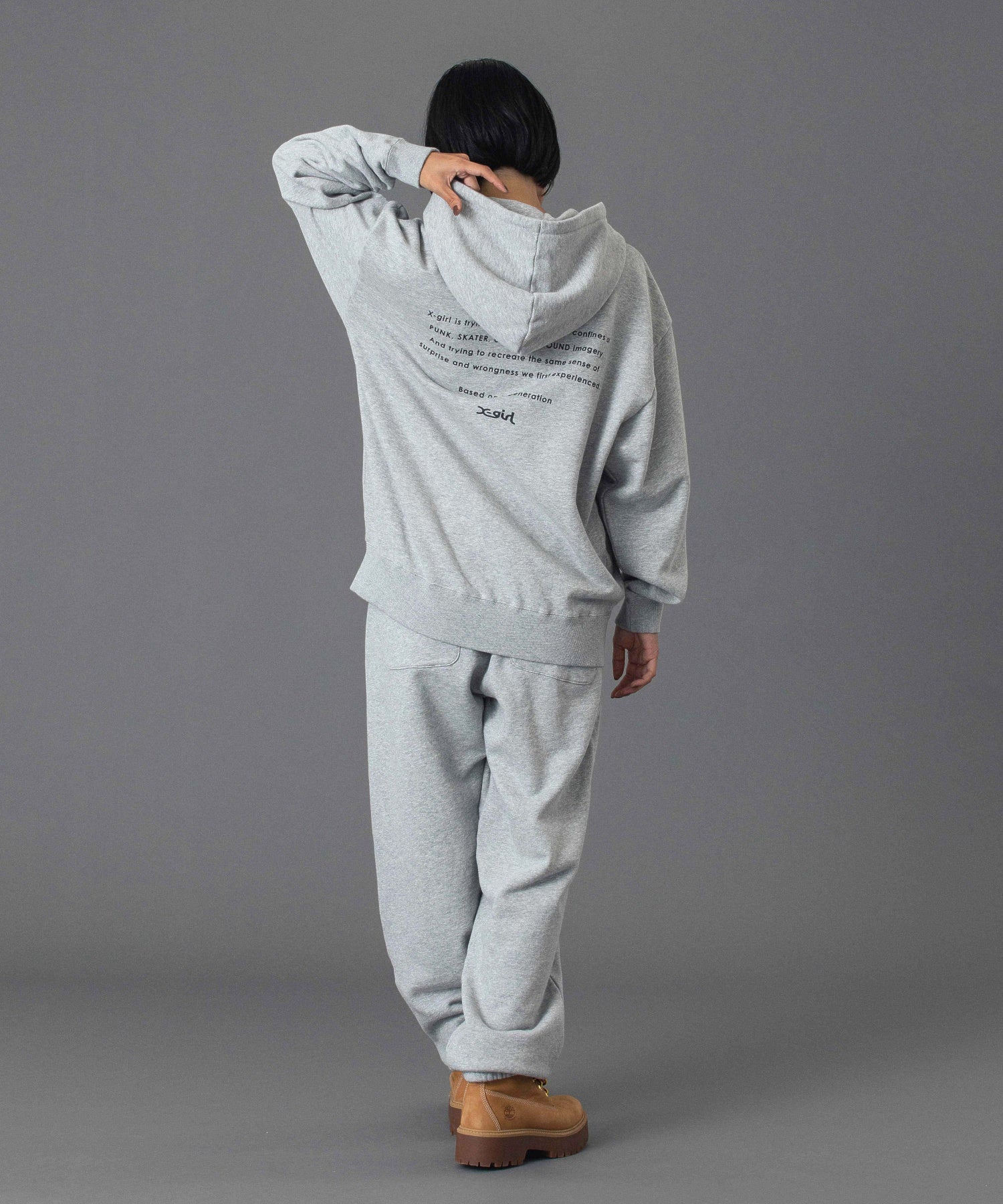 FACE AND WORDS ZIP UP SWEAT HOODIE