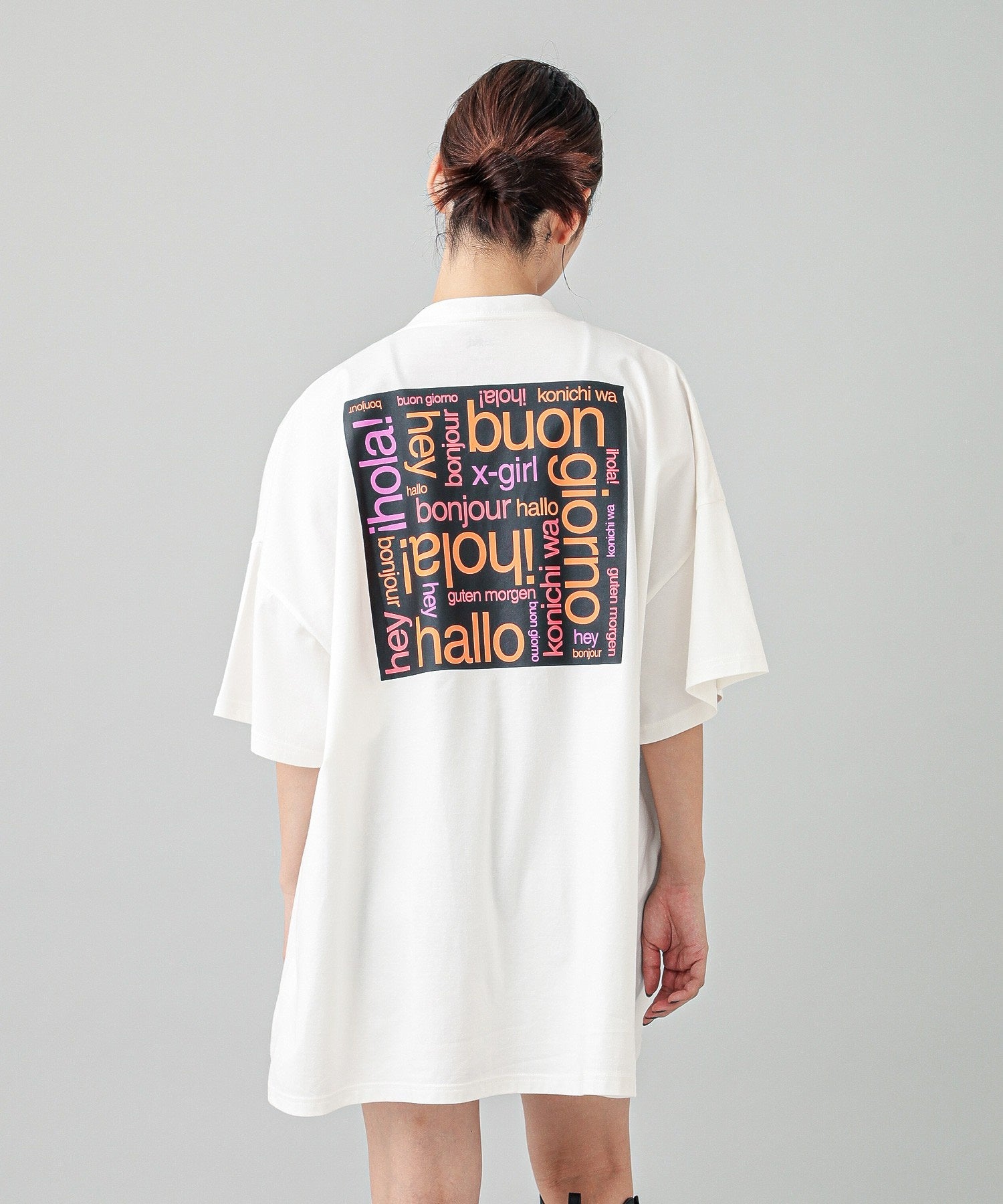 BONJOUR LOGO S/S BIG TEE DRESS