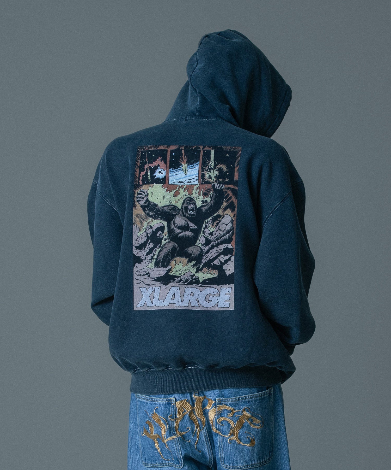 XLARGE COMIC TWO HOODED SWEATSHIRT
