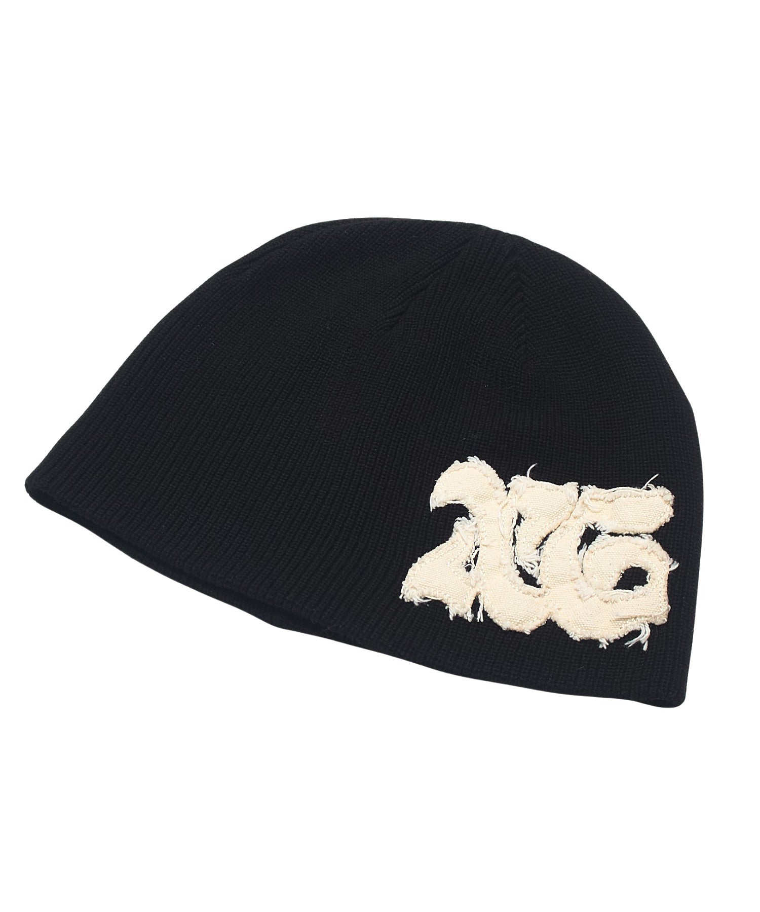 DISTRESSED LOGO PATCH BEANIE