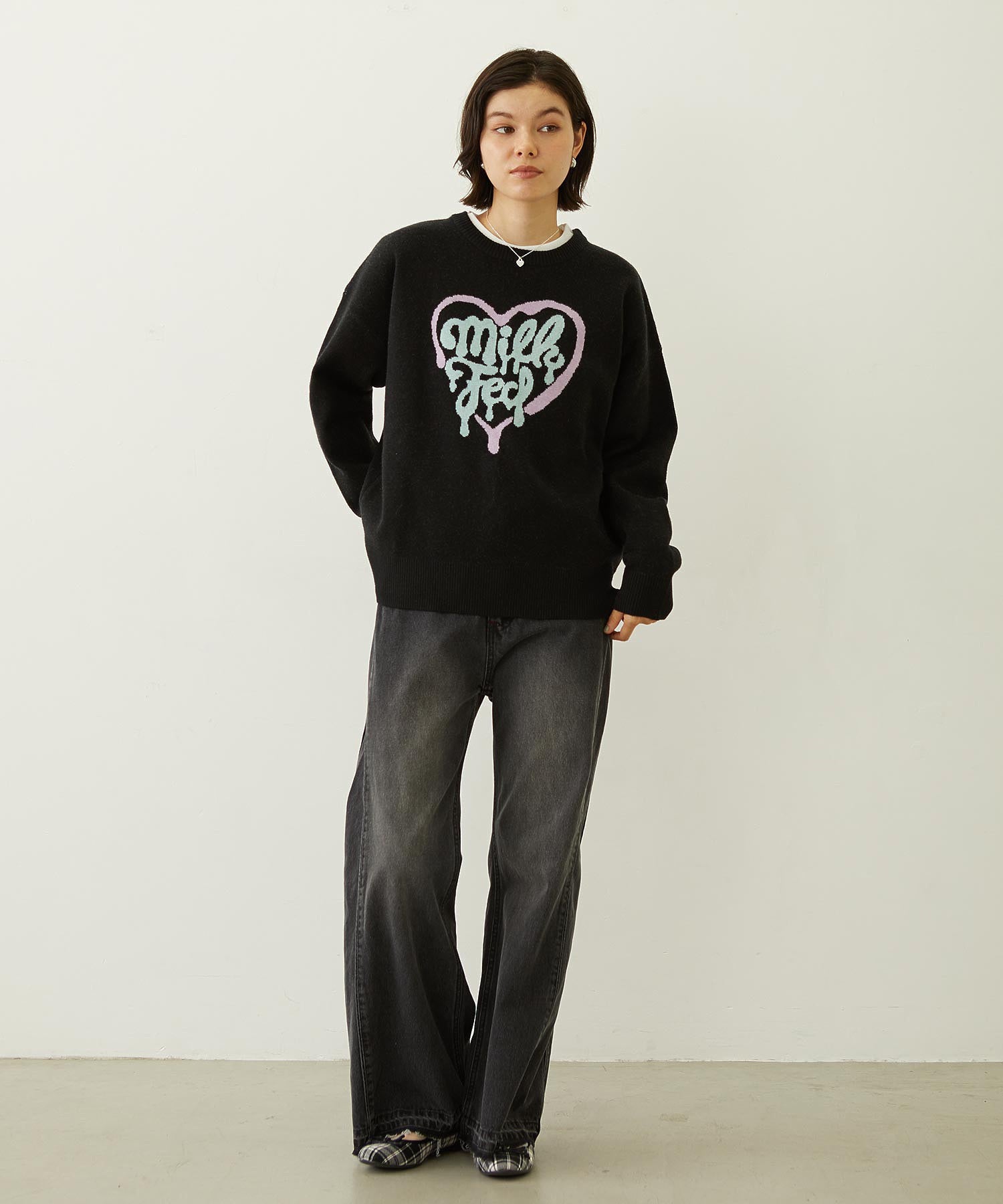 MELTY HEART KNIT TOP