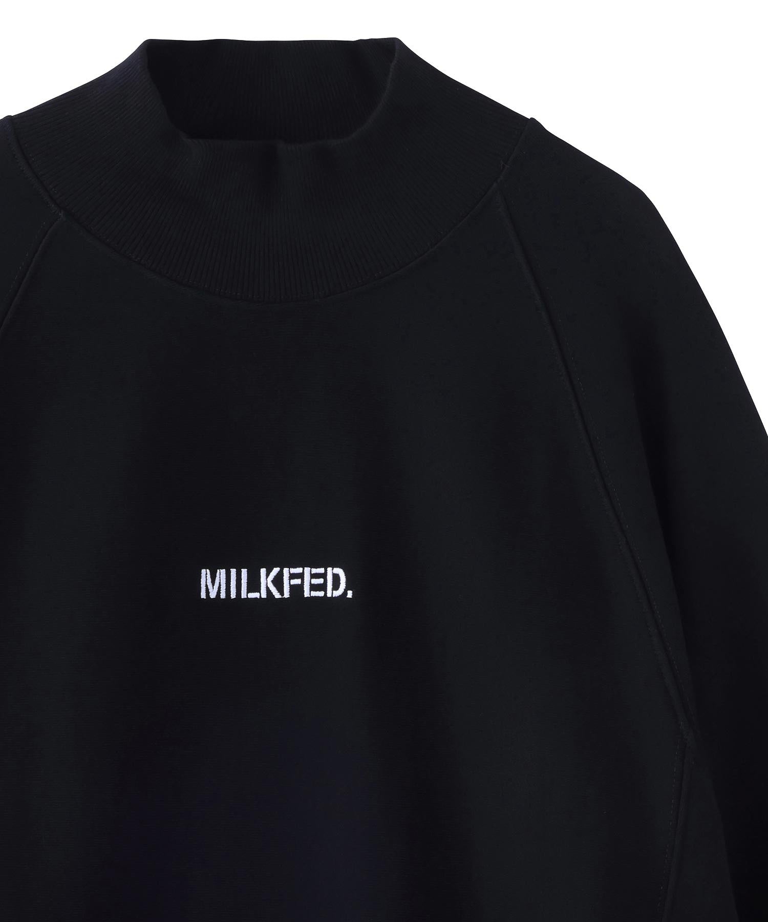 RAGLAN SWEAT HIGH NECK TOP MILKFED.