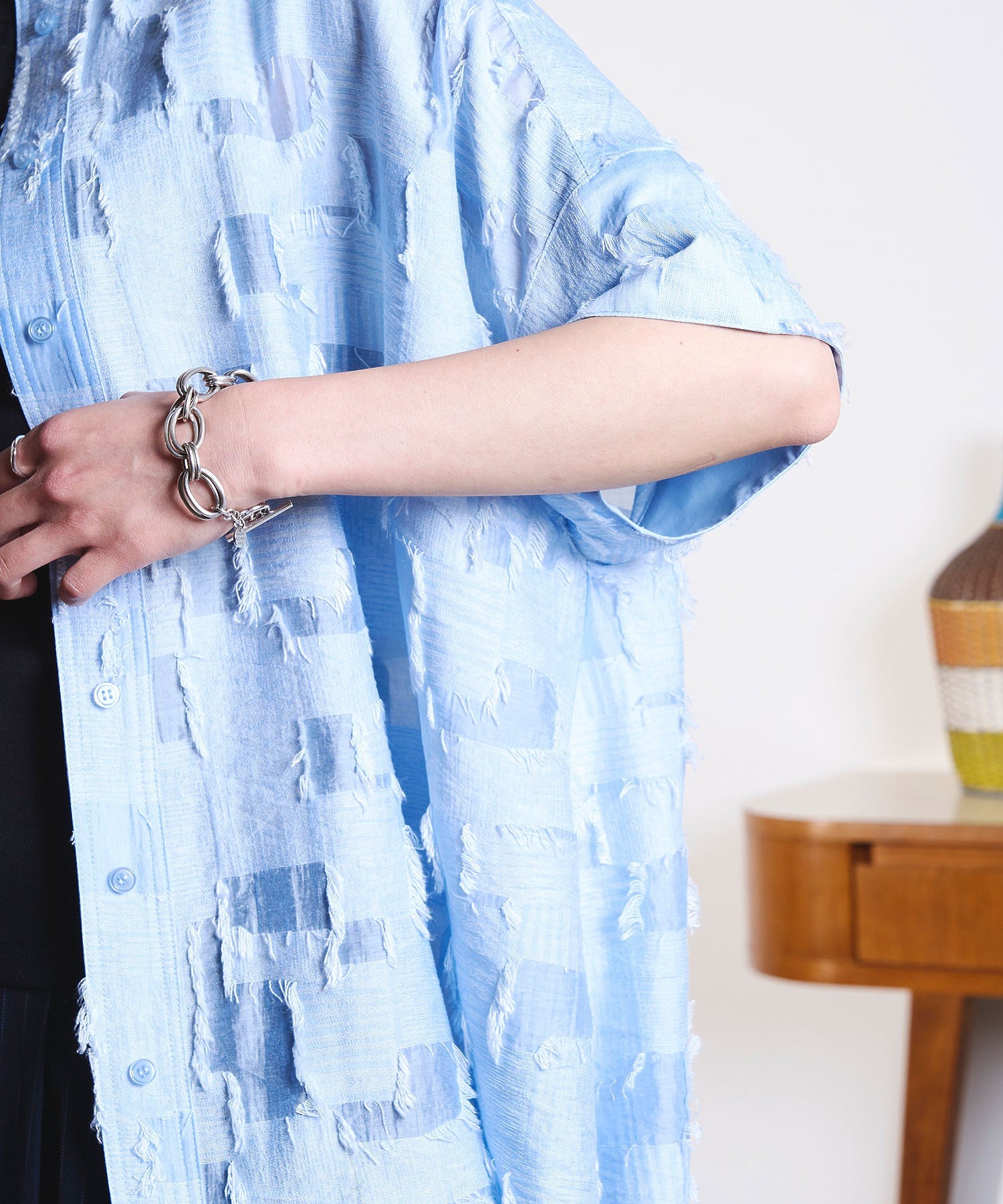 GENE HEAVENS/SHEER DOBBY S/S SHIRT