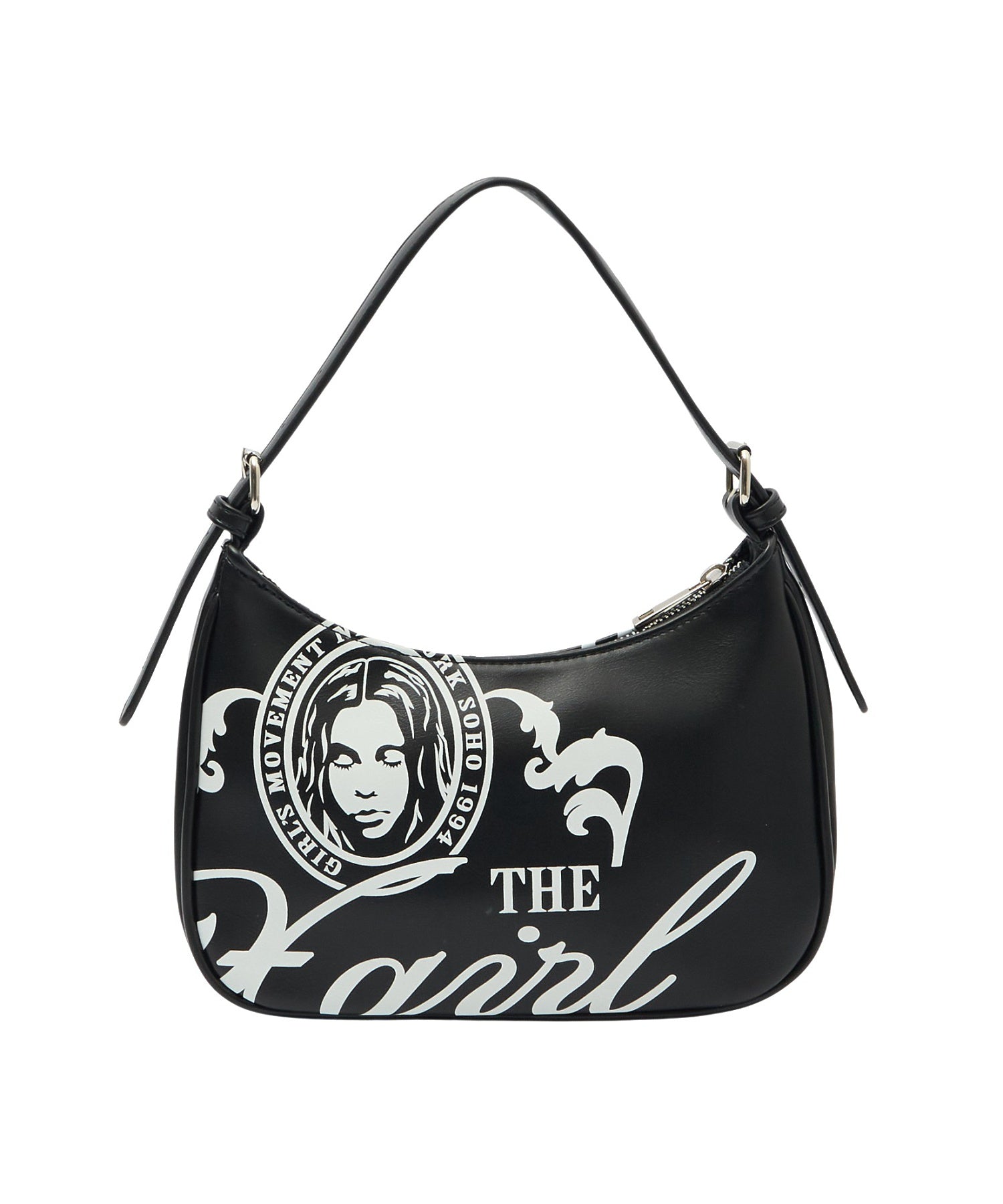 FAUX LEATHER FACE HANDBAG