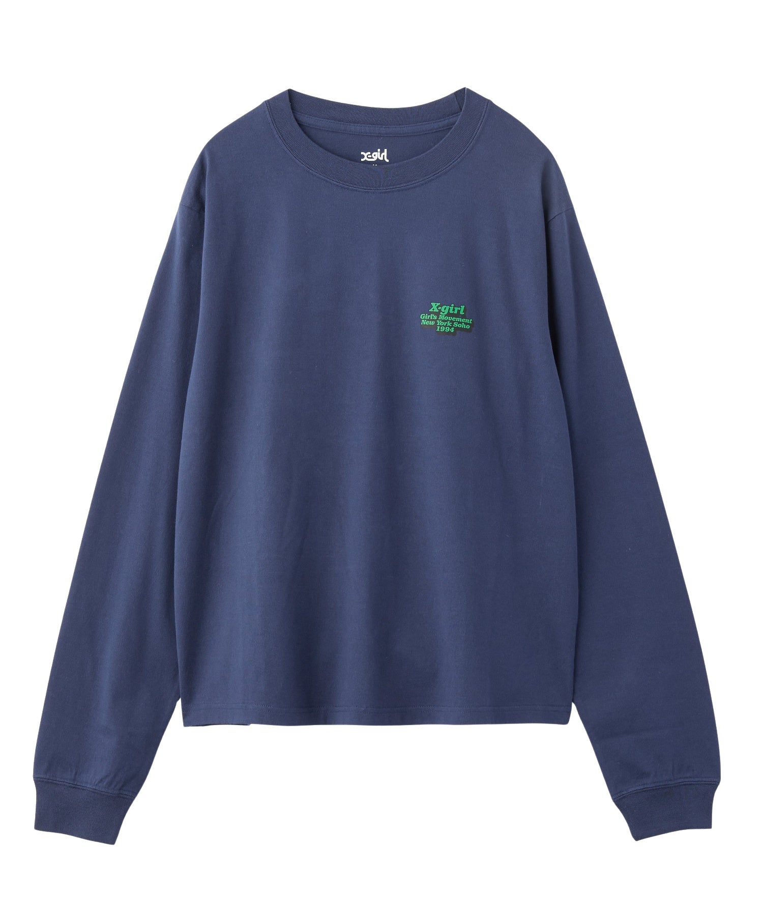 MESSAGE AND FACE CIRCLE LOGO L/S TEE