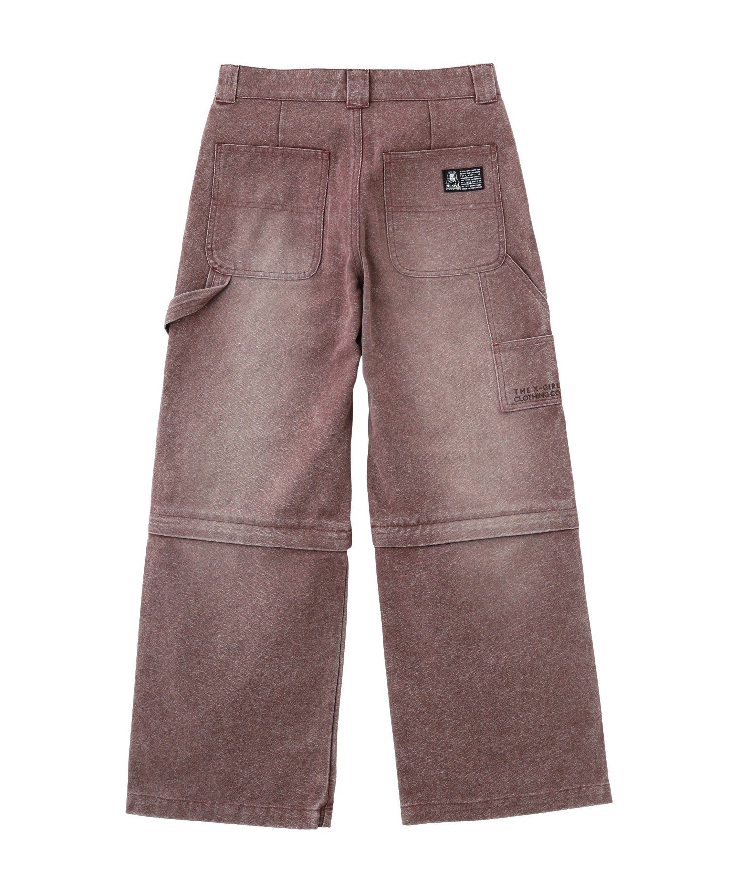 FADED 2WAY WIDE LEG WORK PANTS