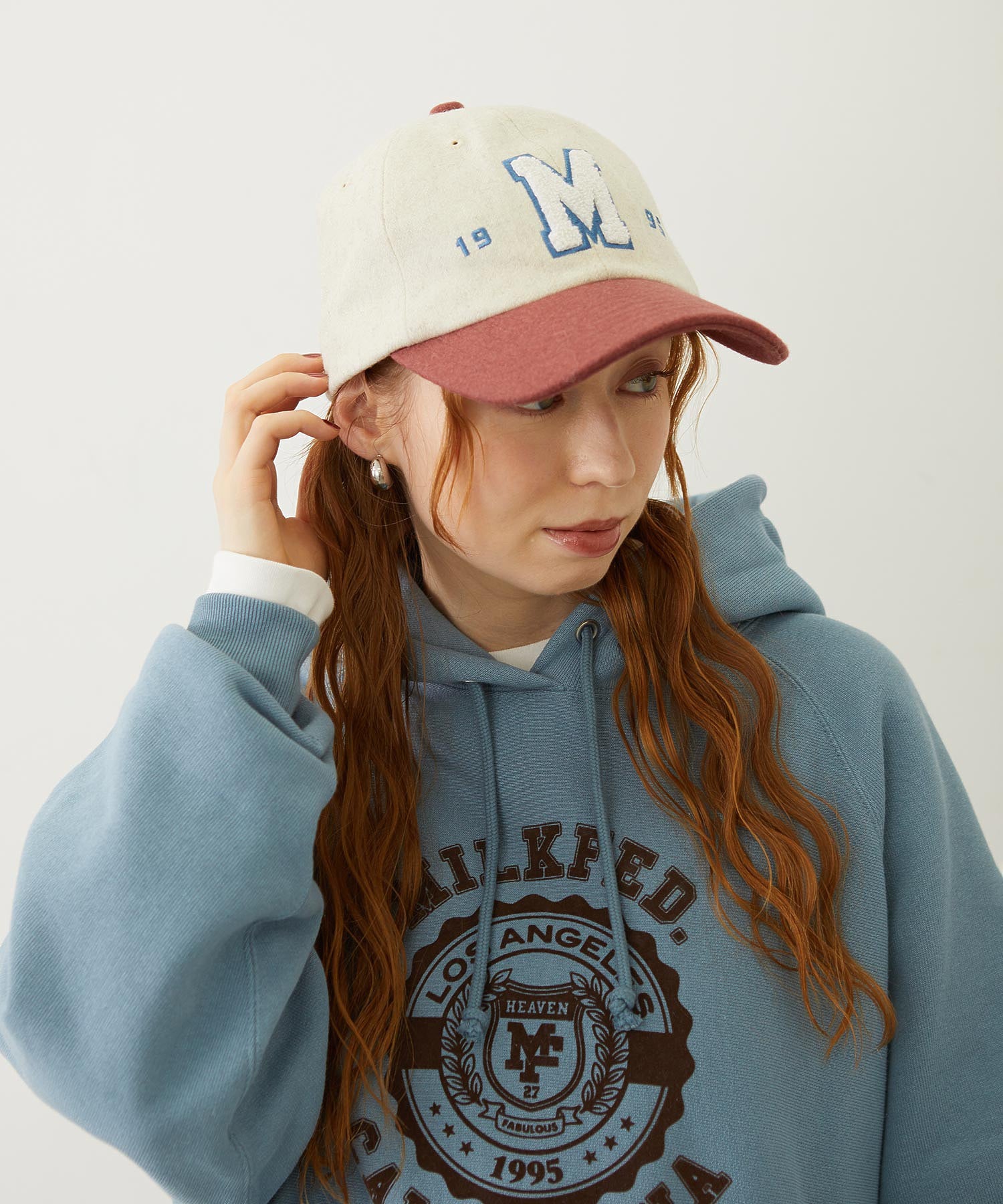 CHENILLE LOGO EMBROIDERY MELTON CAP