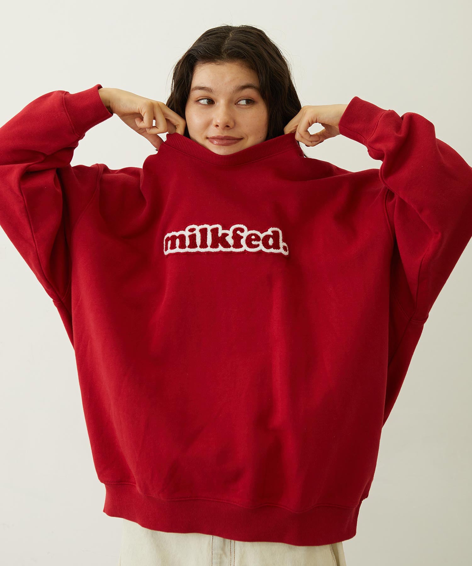 COOPER LOGO WIDE CREW SWEAT TOP