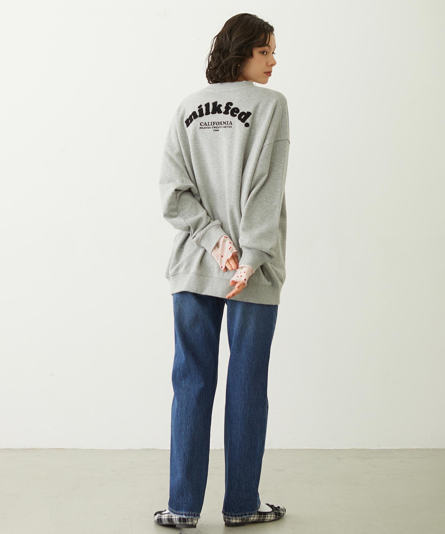 COOPER LOGO WIDE CREW SWEAT TOP