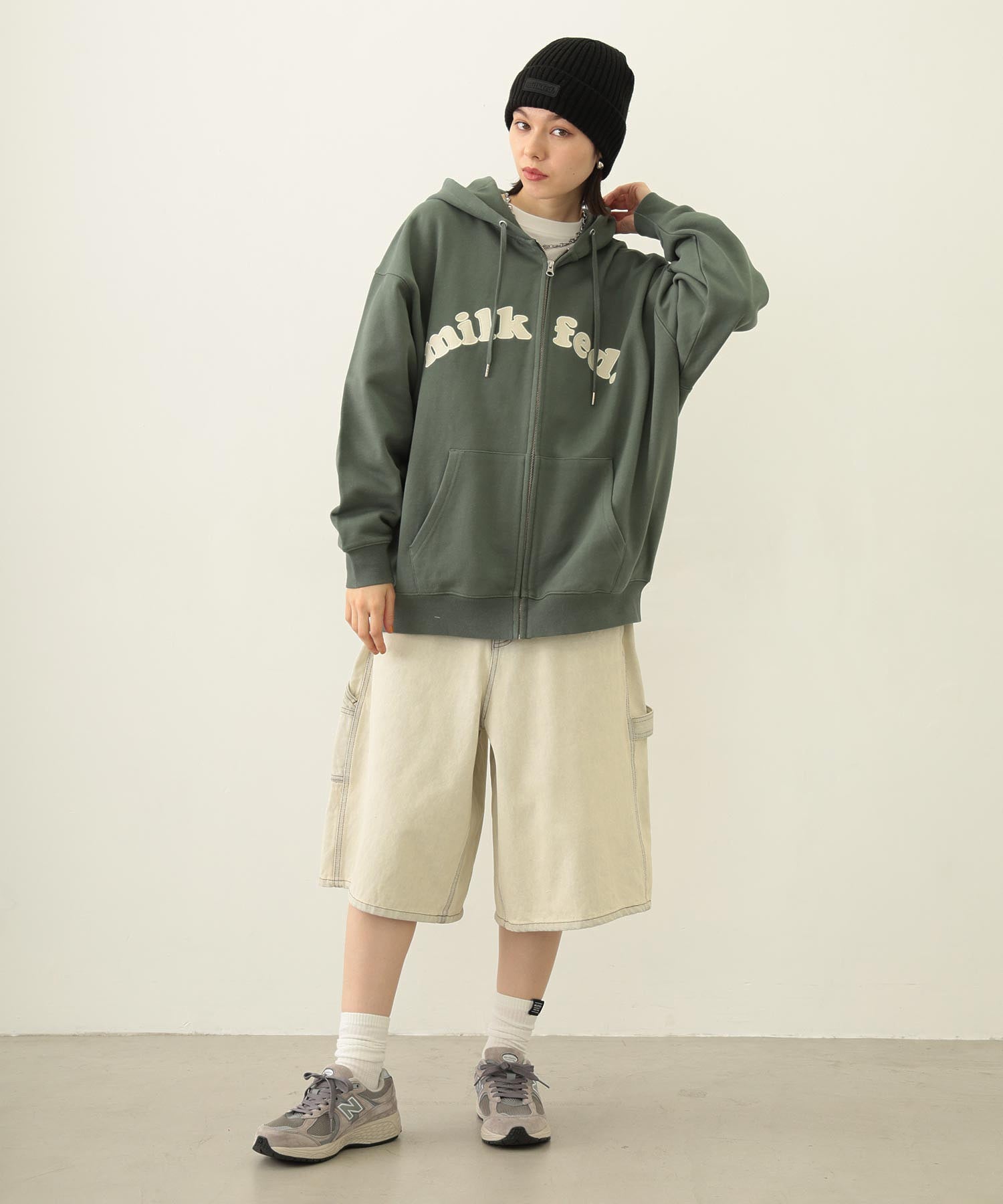 RUBBER PATCH KNIT CAP
