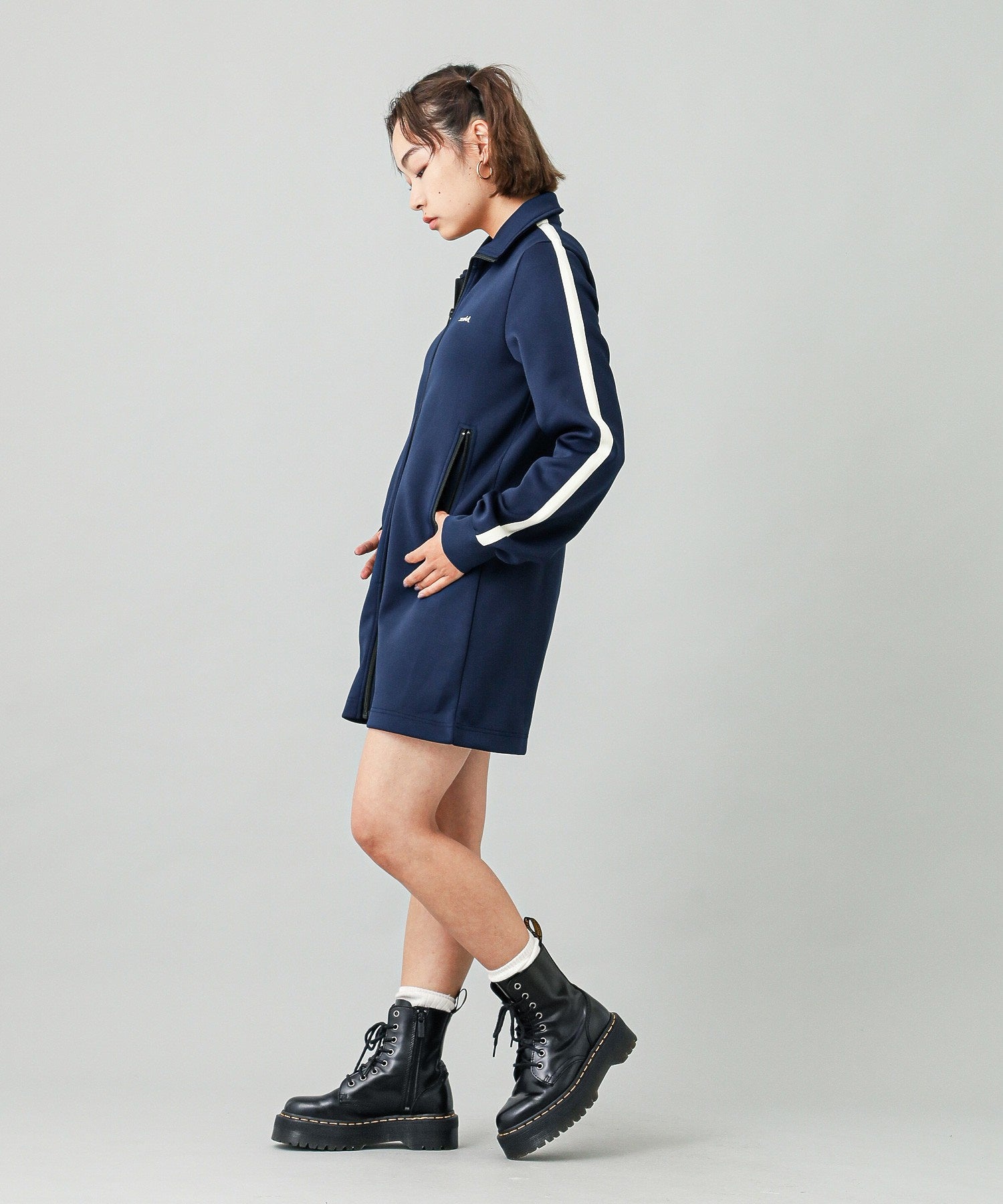 TRACK JERSEY DRESS
