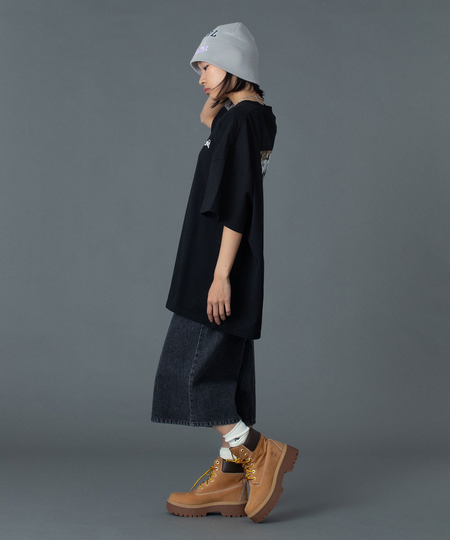 LEOPARD BOX LOGO S/S BIG TEE DRESS