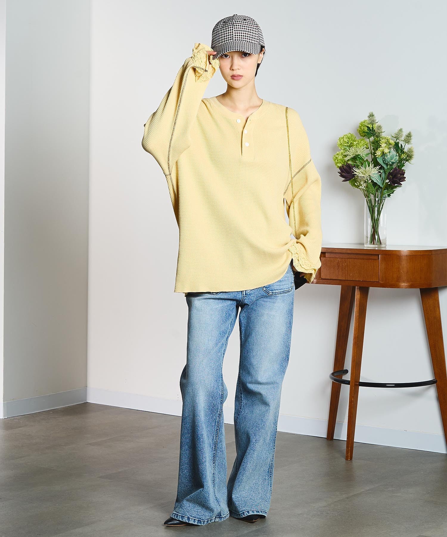 CREOLME/CHECK PATTERN CAP