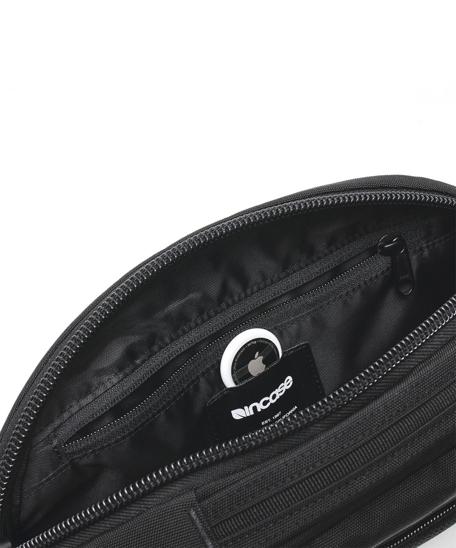 Grid Waist Bag - Black
