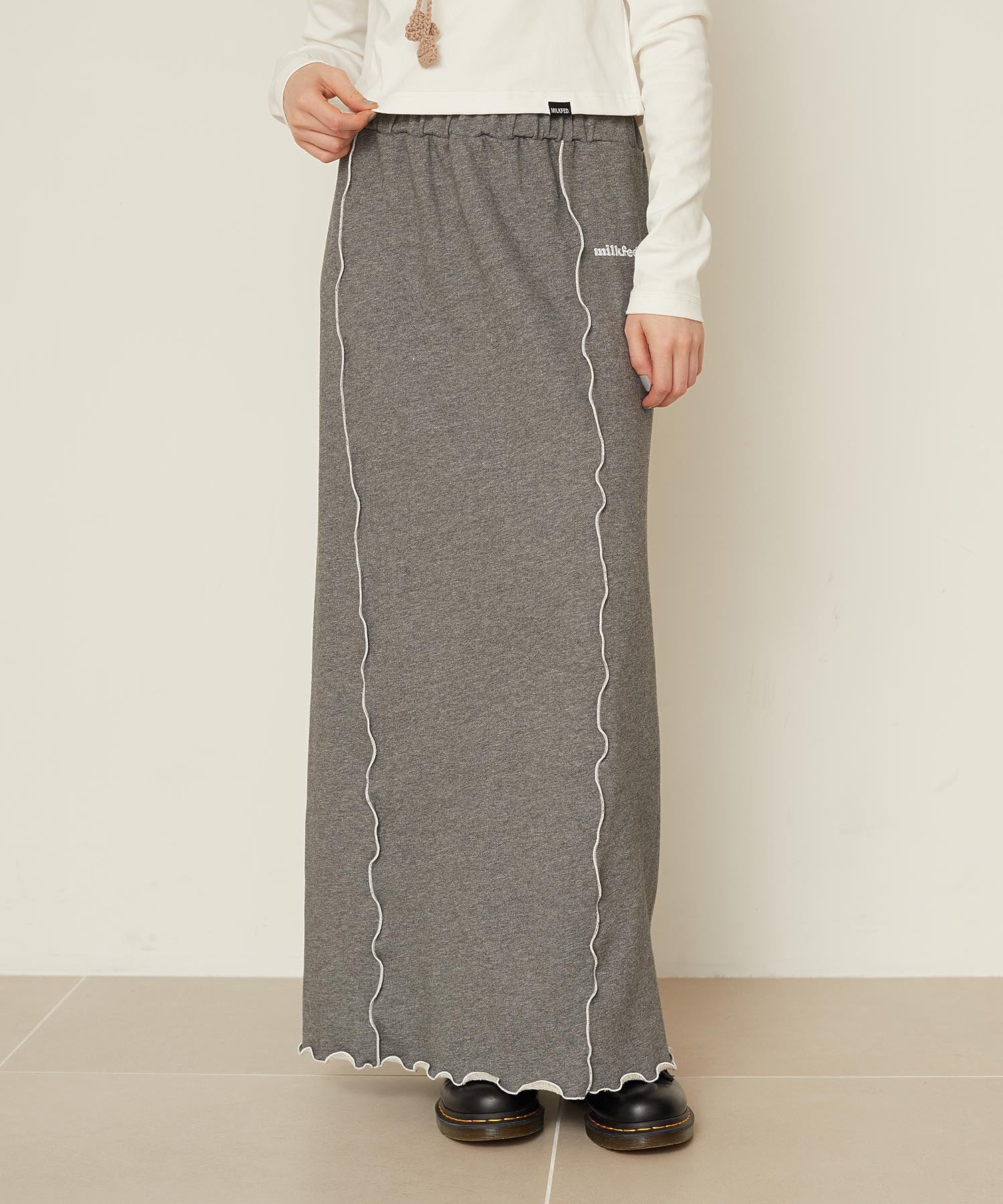 LETTUCE EDGE SWEAT SKIRT