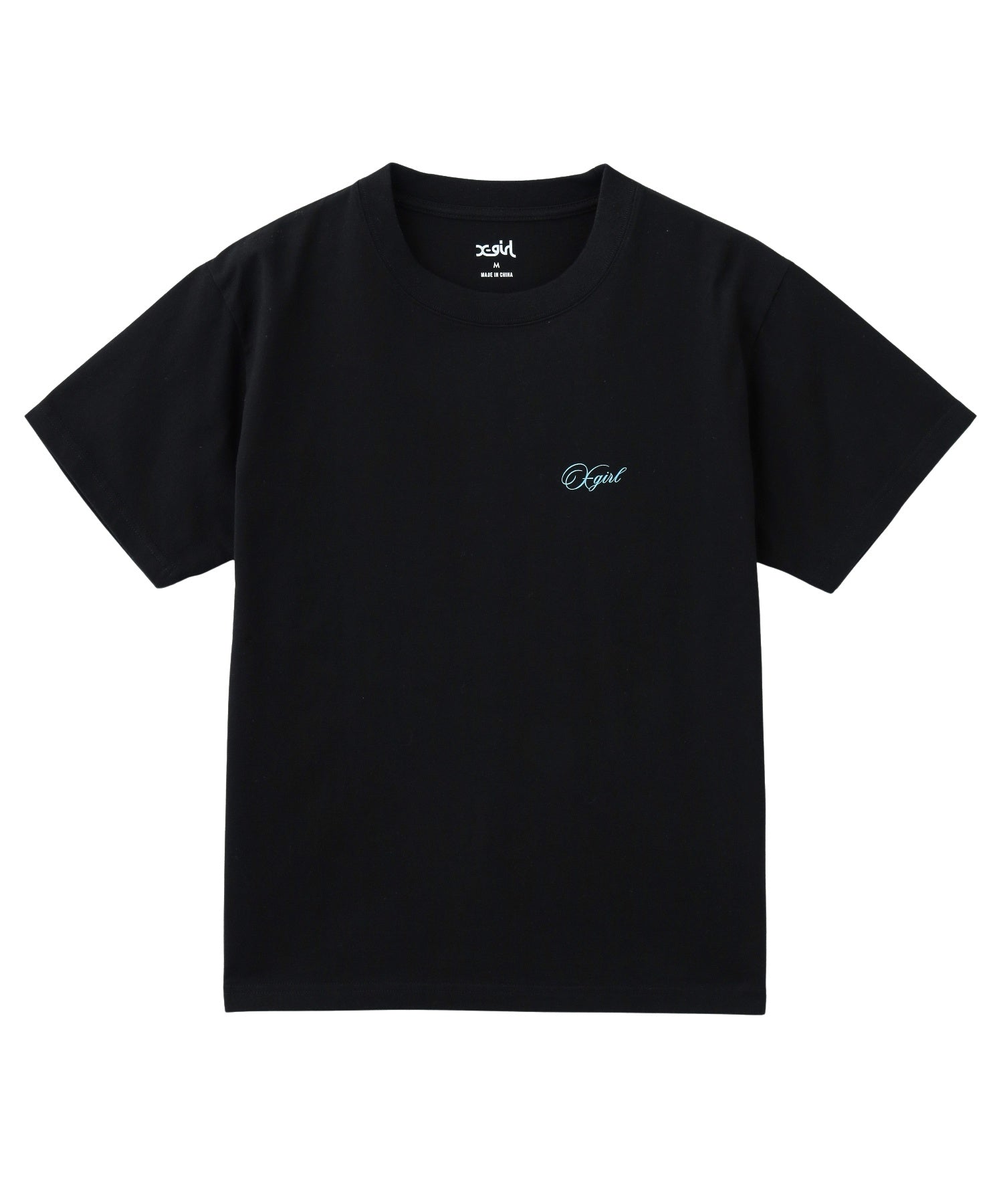 CURSIVE SCRIPT LOGO AND FACE S/S TEE