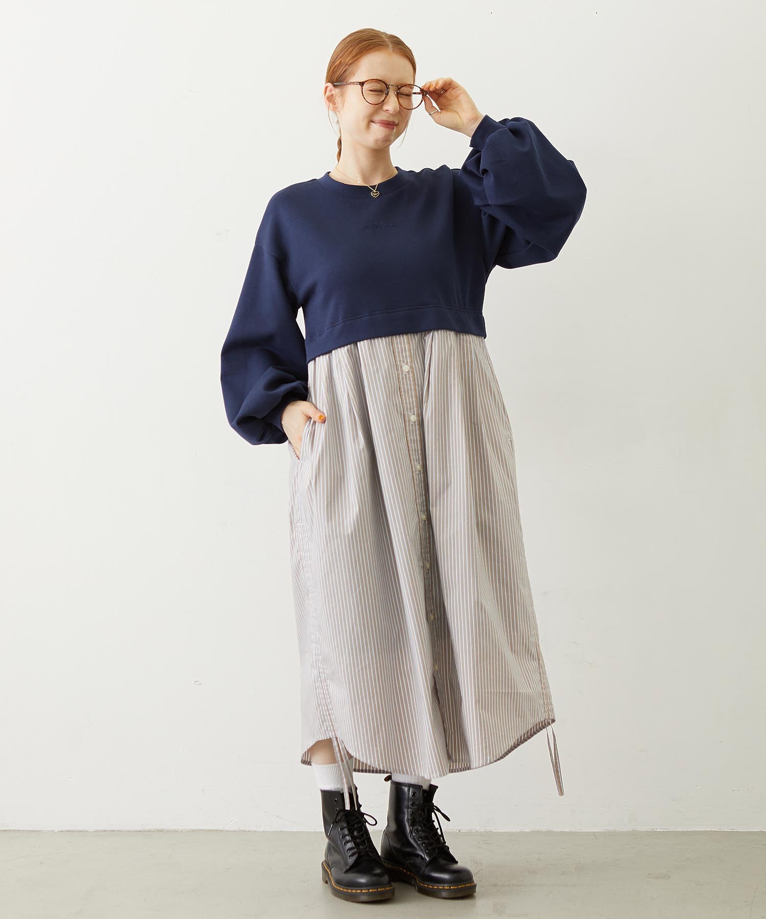 STRIPED DOCKING DRESS