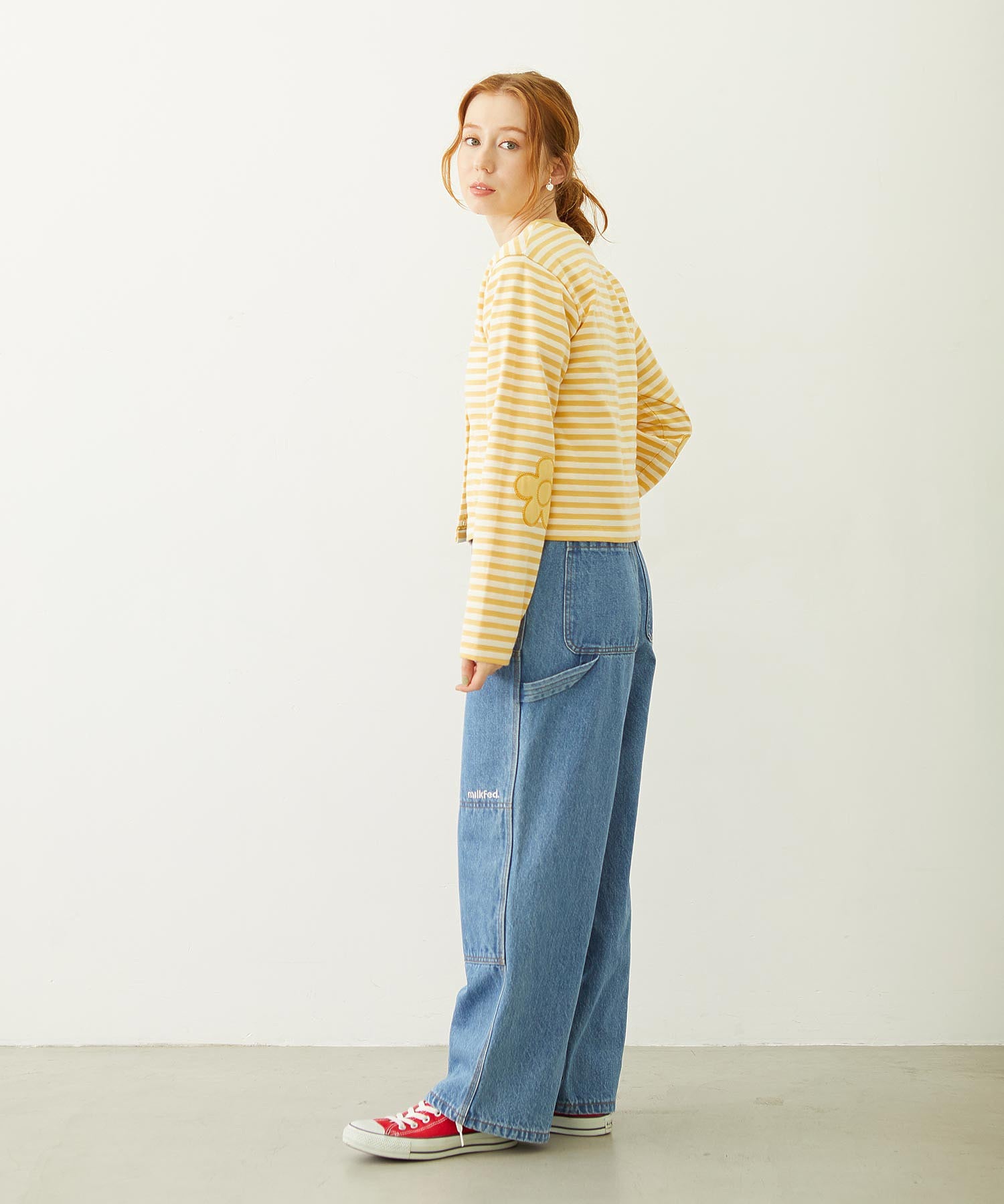 FLOWER ELBOW CARDIGAN