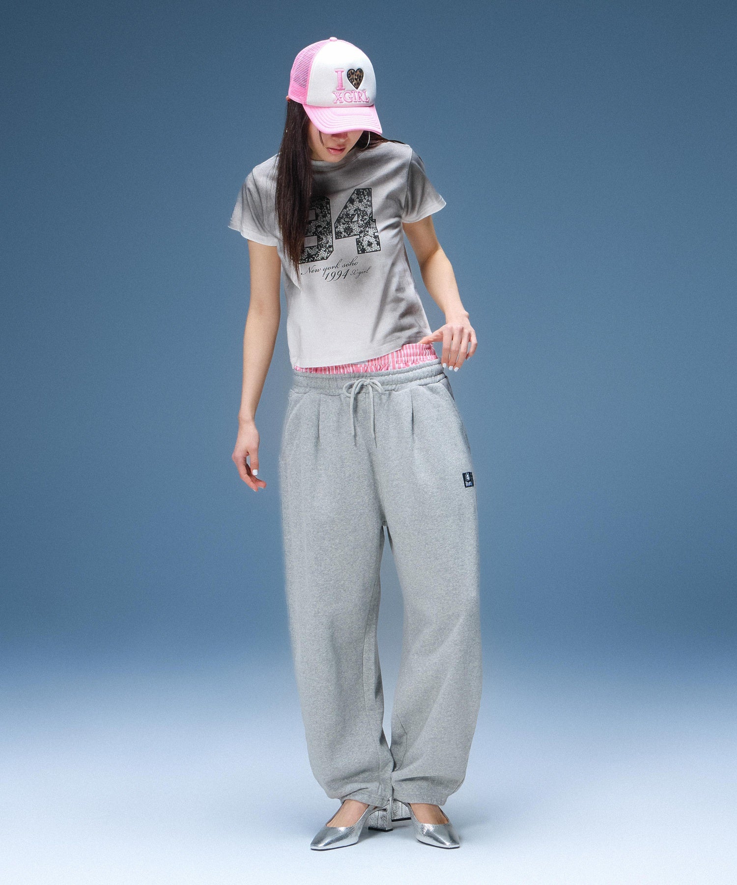 I LOVE X-GIRL TRUCKER CAP