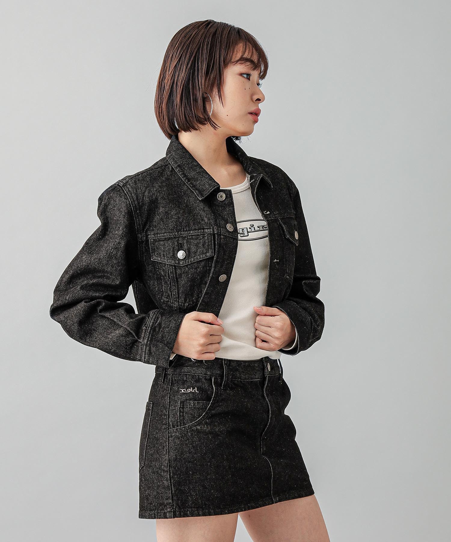 OVERDYED DENIM JACKET X-girl