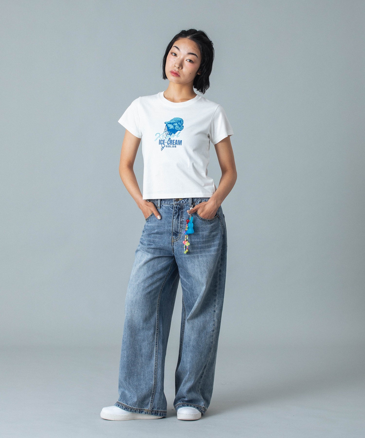 WAIST ADJUST DENIM PANTS