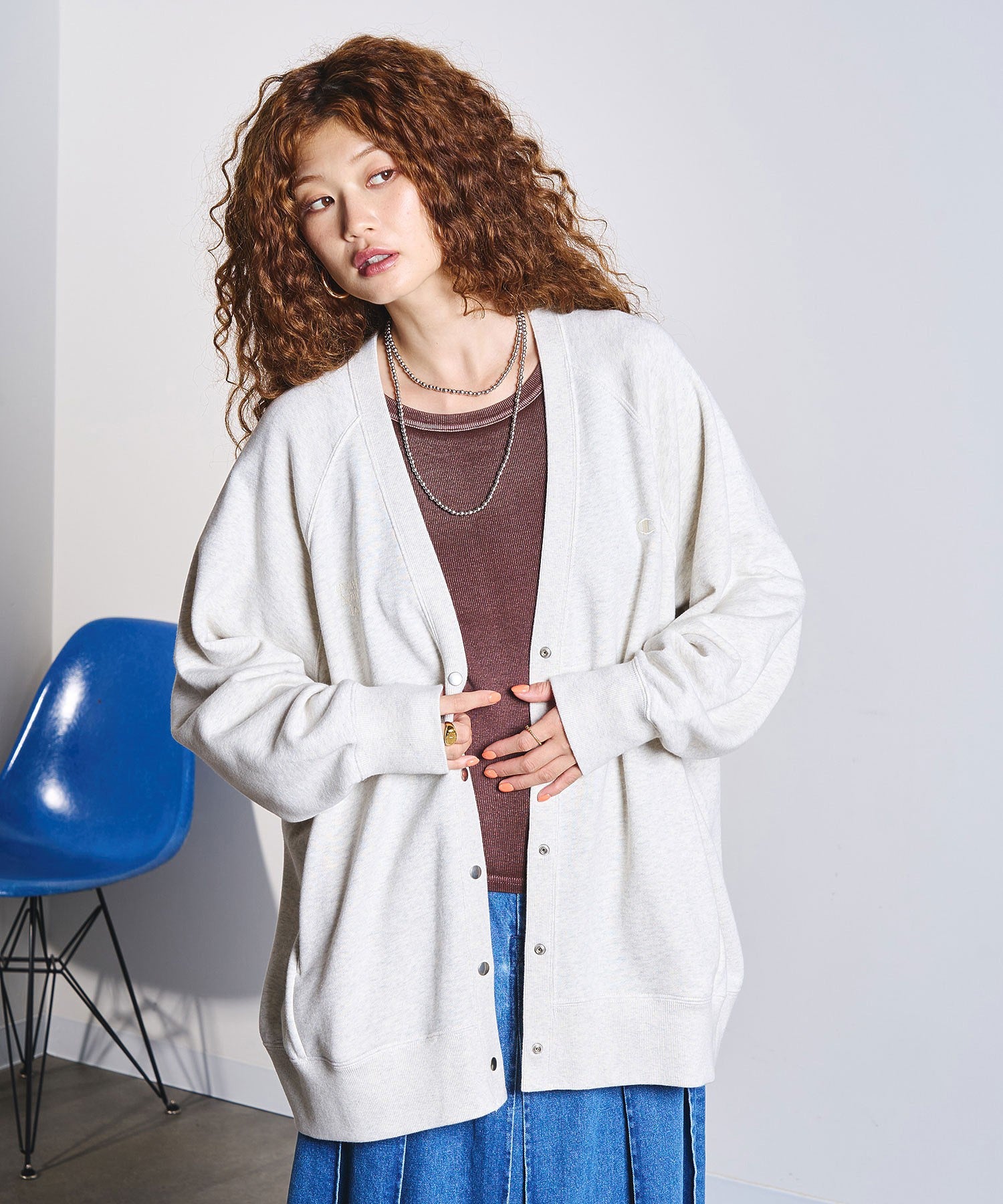 Champion別注/SWEAT CARDIGAN