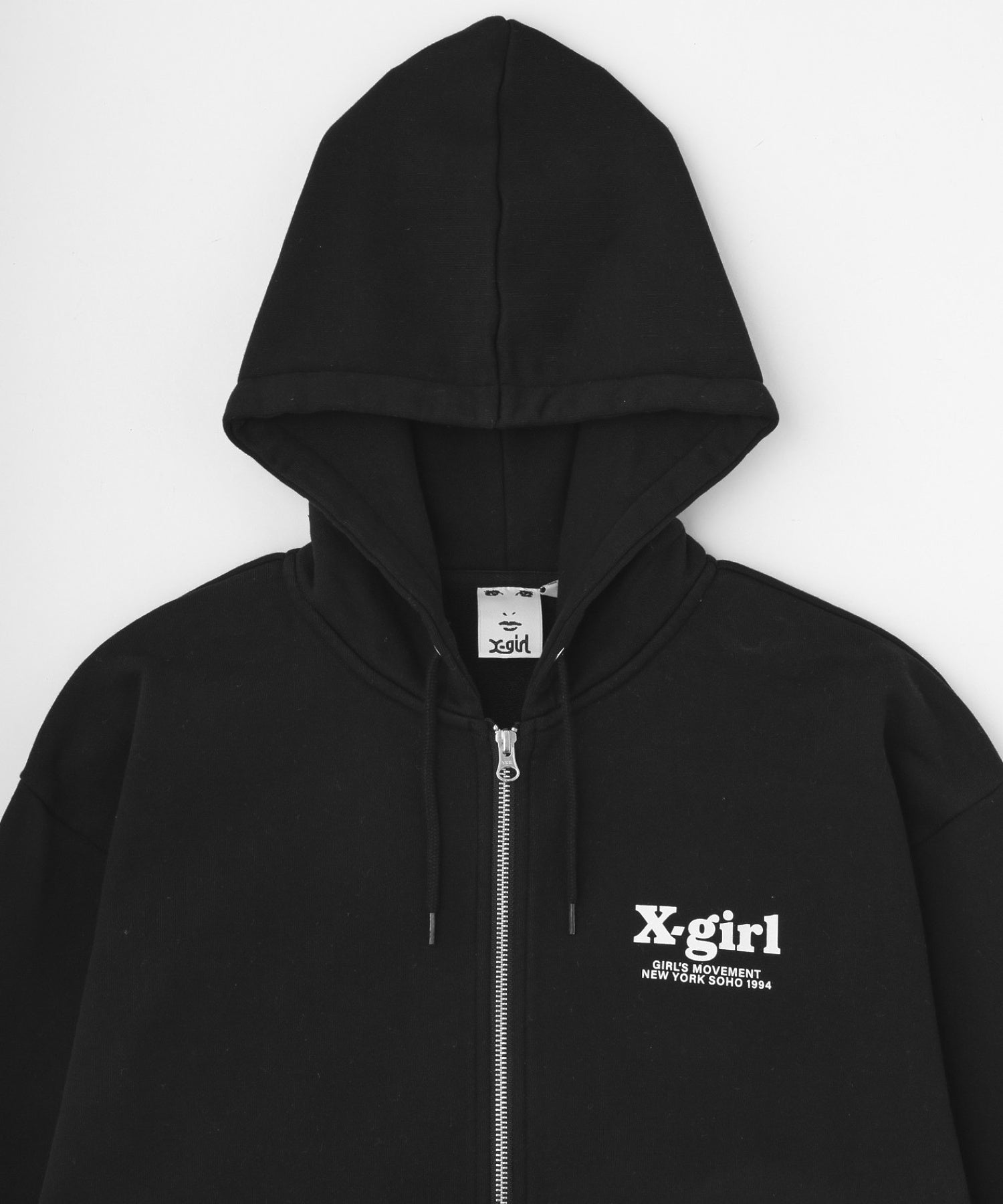 THREE LAYER LOGO ZIP UP SWEAT HOODIE