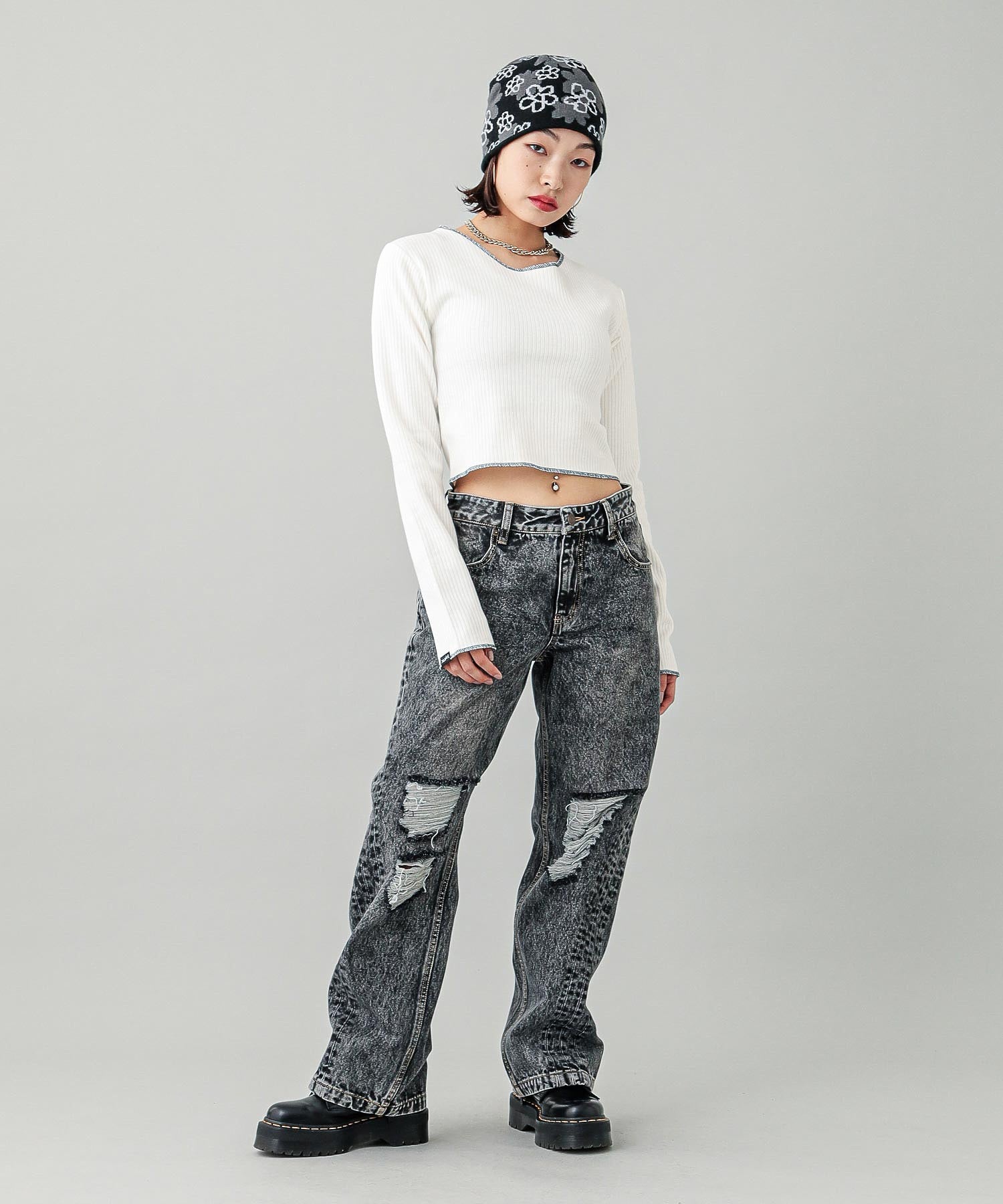 2WAY LACE UP TOP