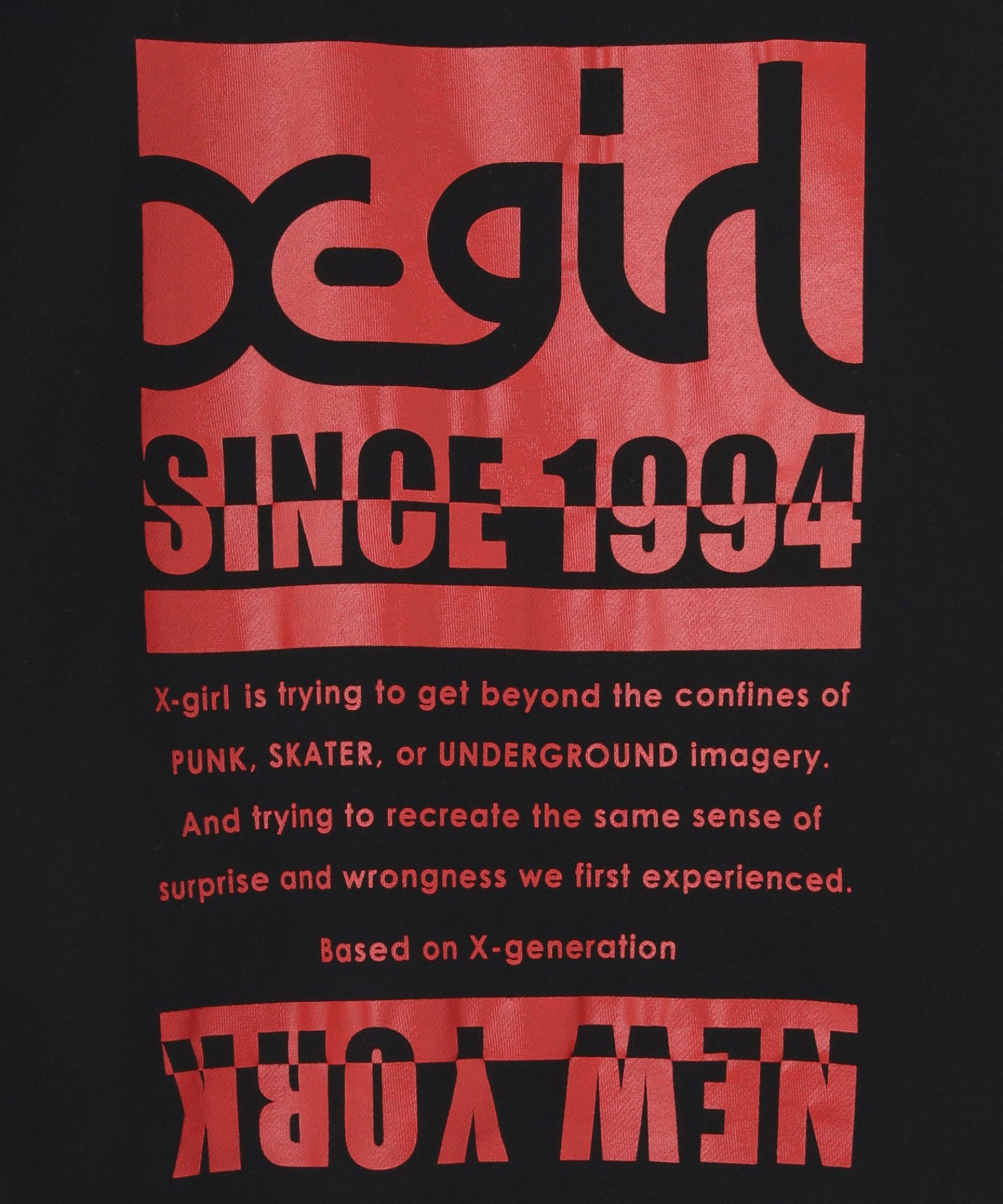 BI COLOR BOX LOGO CREWNECK SWEAT TOP