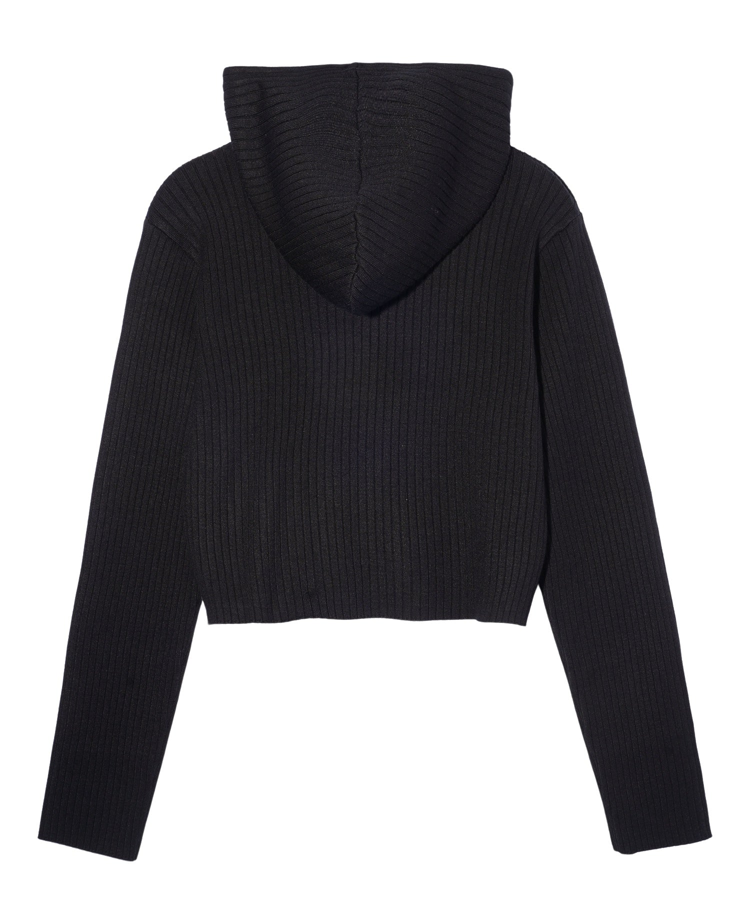 RIB KNIT HOODIE