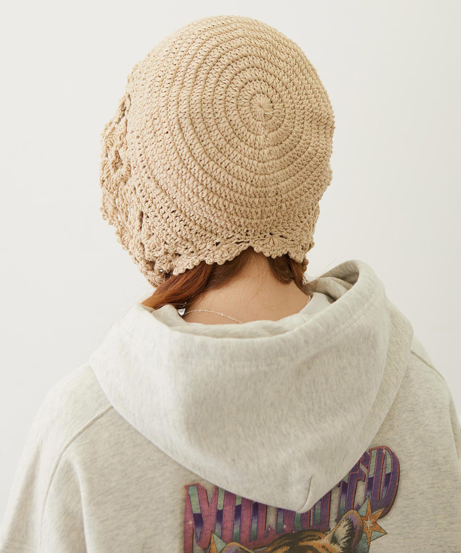 FLOWER KNIT BONNET