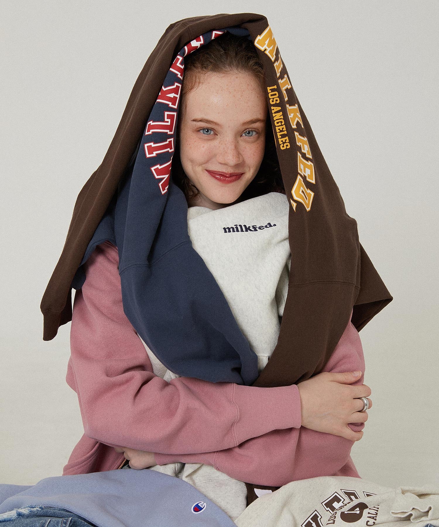 MILKFED.×CHAMPION SWEAT ZIP HOODIE